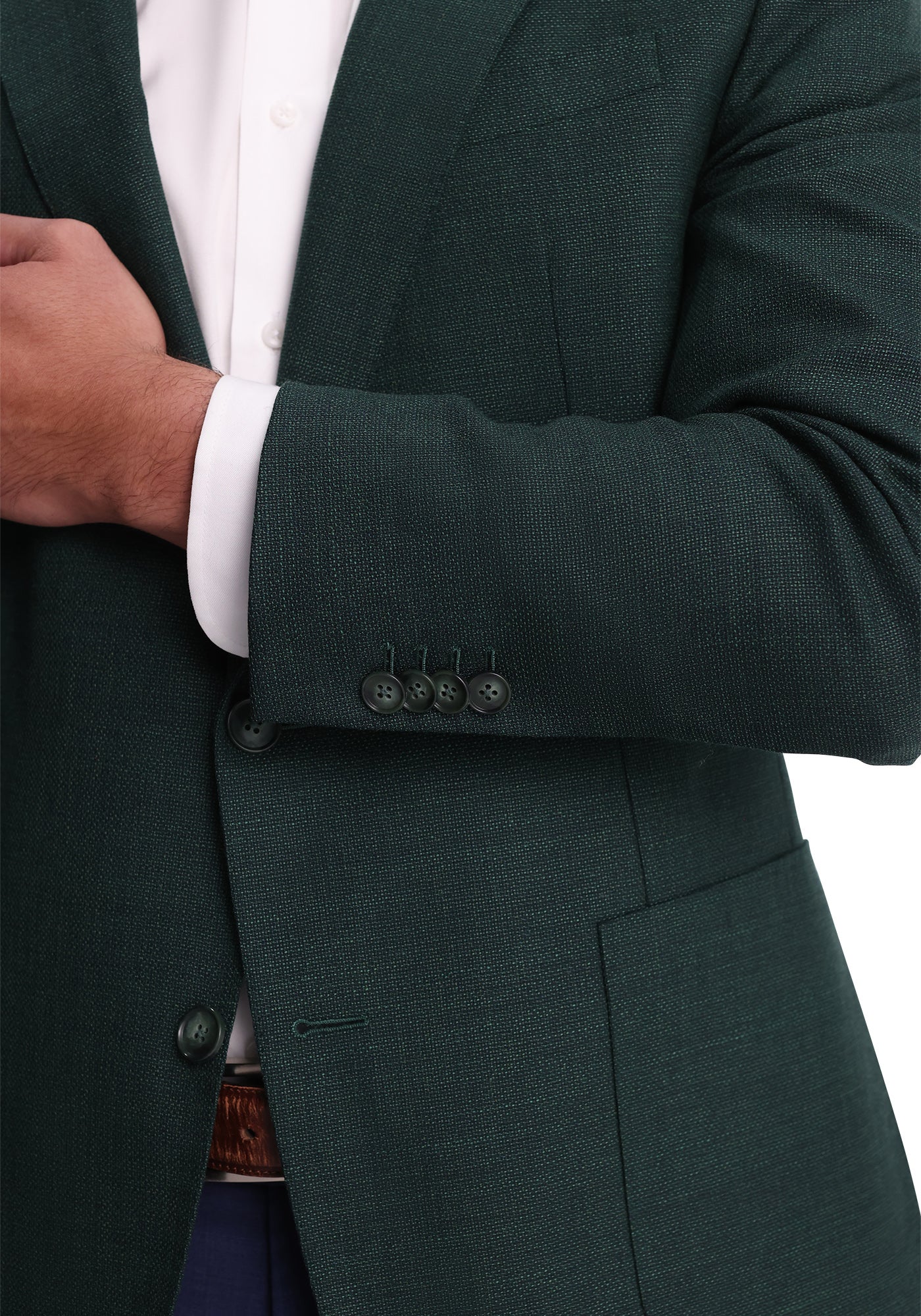 Green Hopsack Dress Pants - Image 3