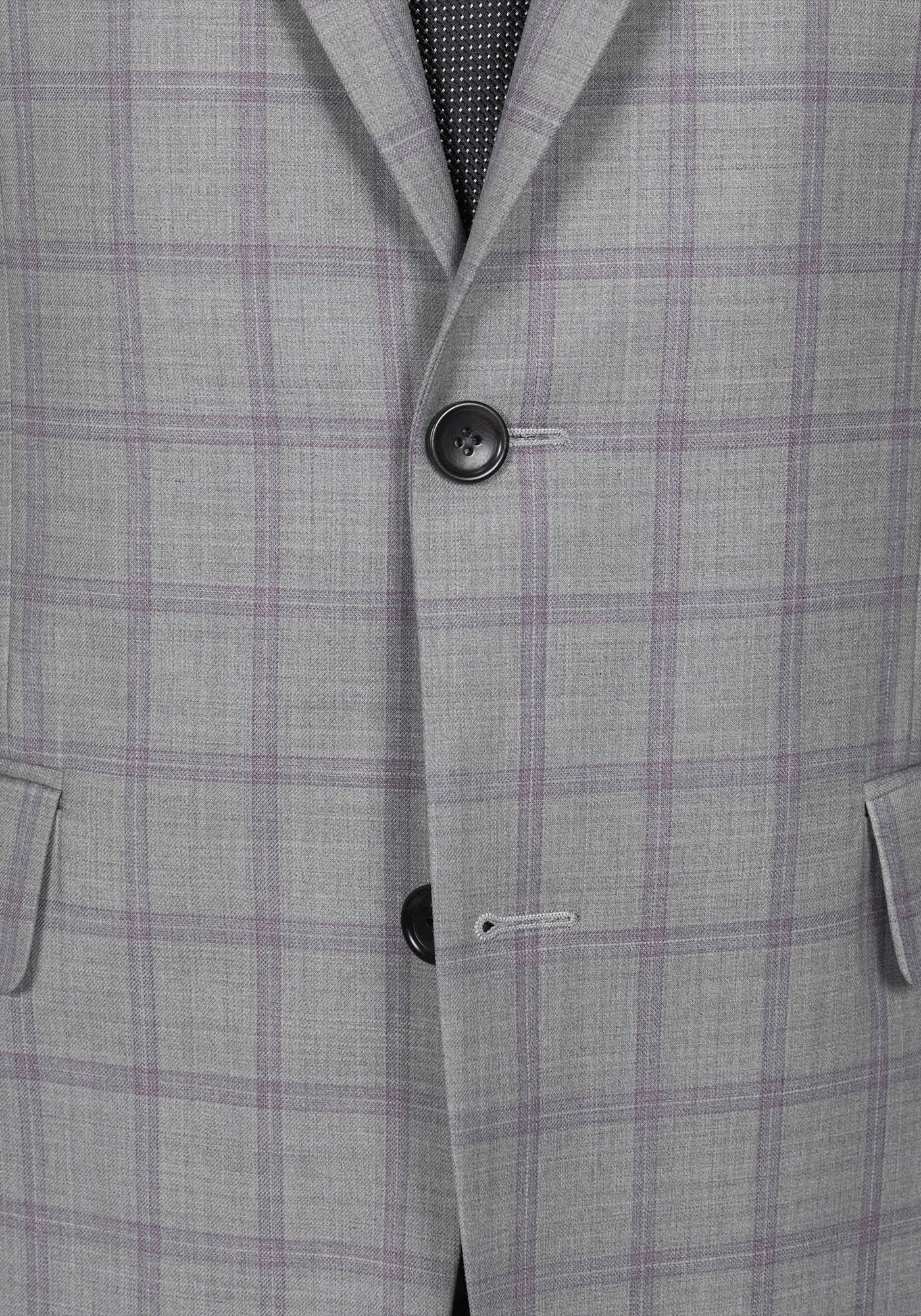 Grey and Purple Windowpane Suit - Image 5