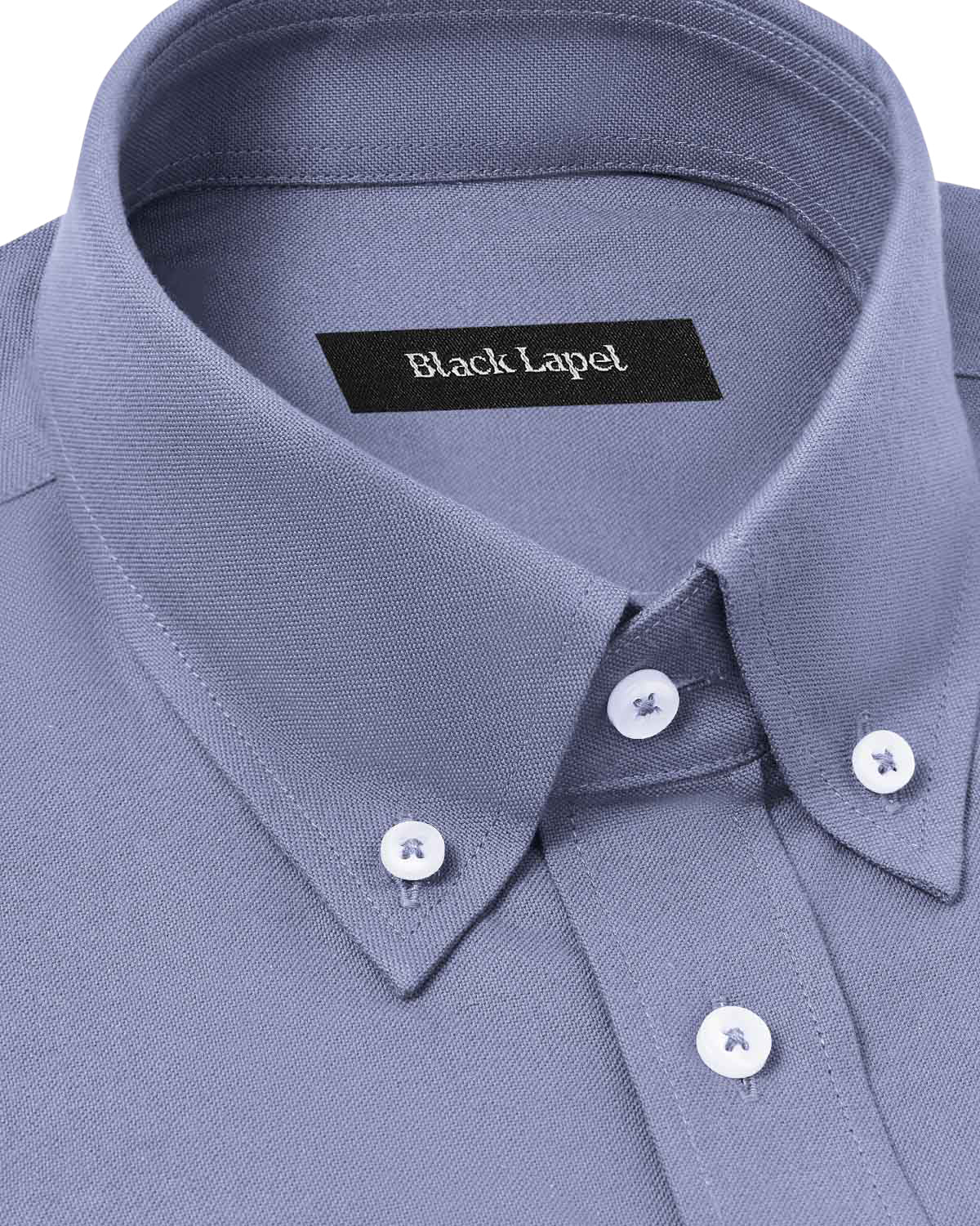 Grey Brushed Oxford Dress Shirt - Image 2