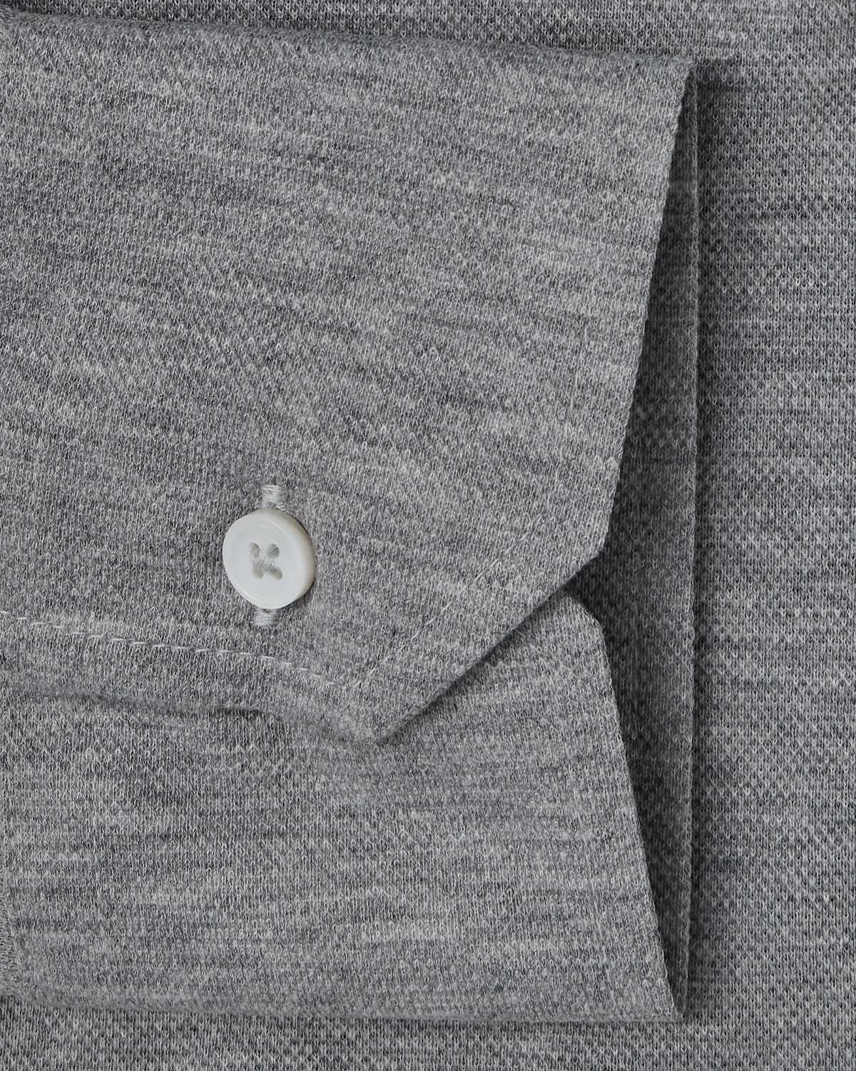 Grey Performance Pique Knit Shirt - Image 3