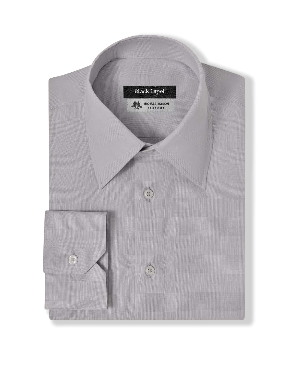 Grey Prince of Wales Dress Shirt