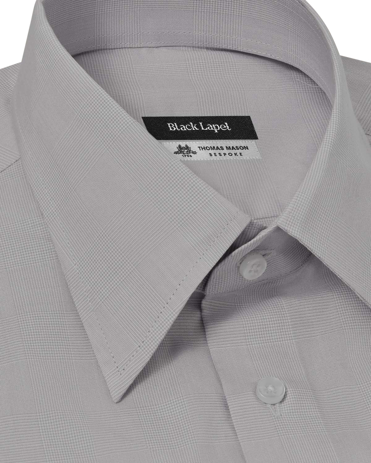 Grey Prince of Wales Dress Shirt - Image 2