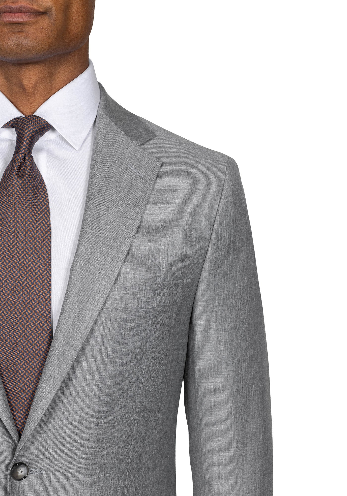 The Trivero Heather Light Grey Twill Suit - Image 4