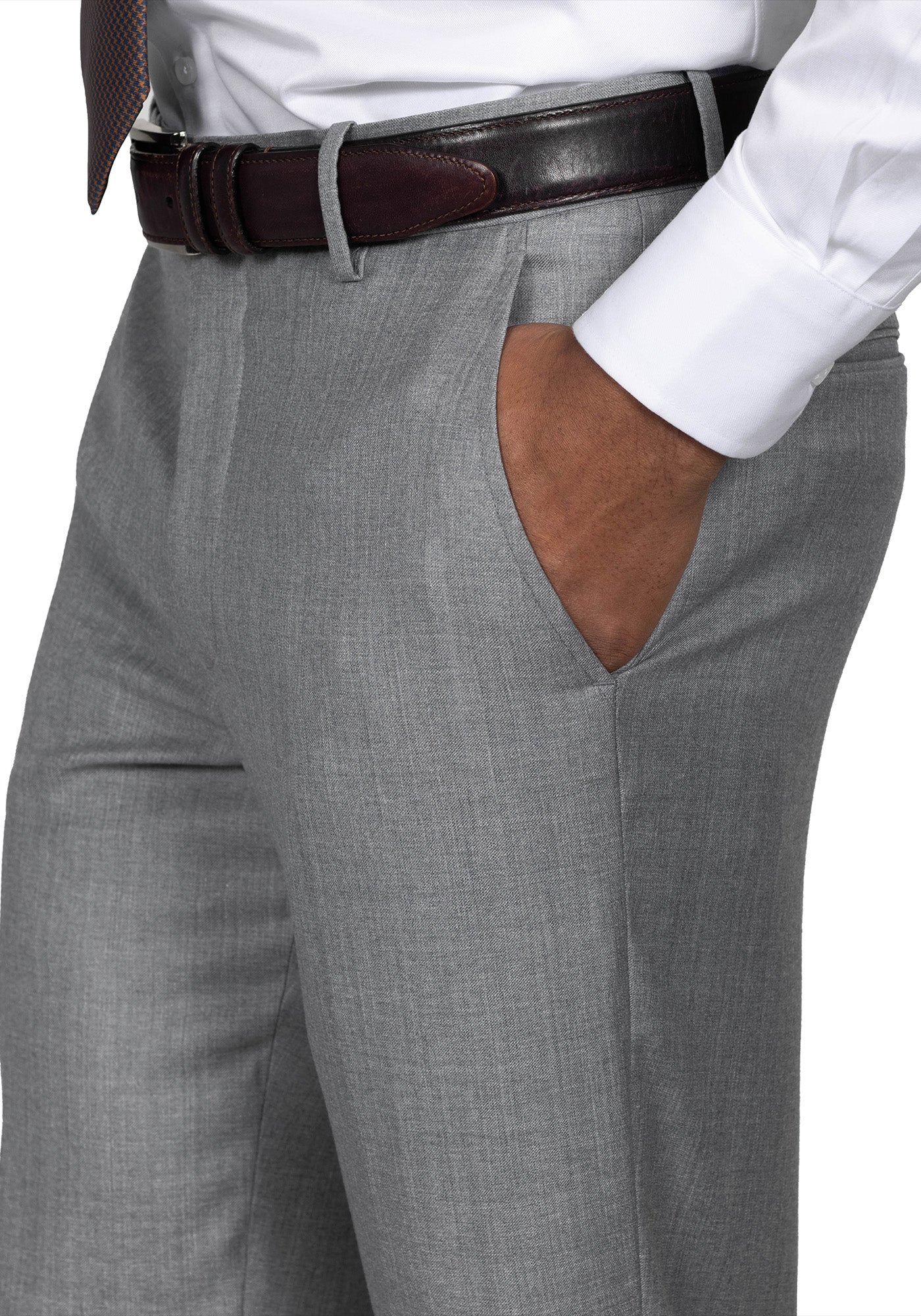 The Trivero Heather Light Grey Twill Suit - Image 8