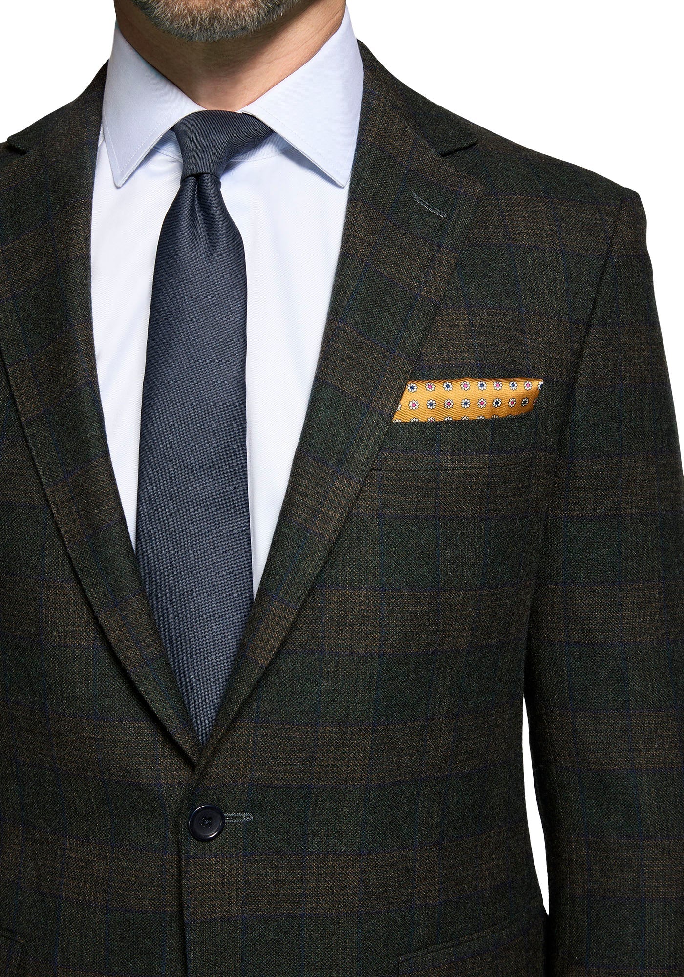Lambswool Green Windowpane Suit - Image 5