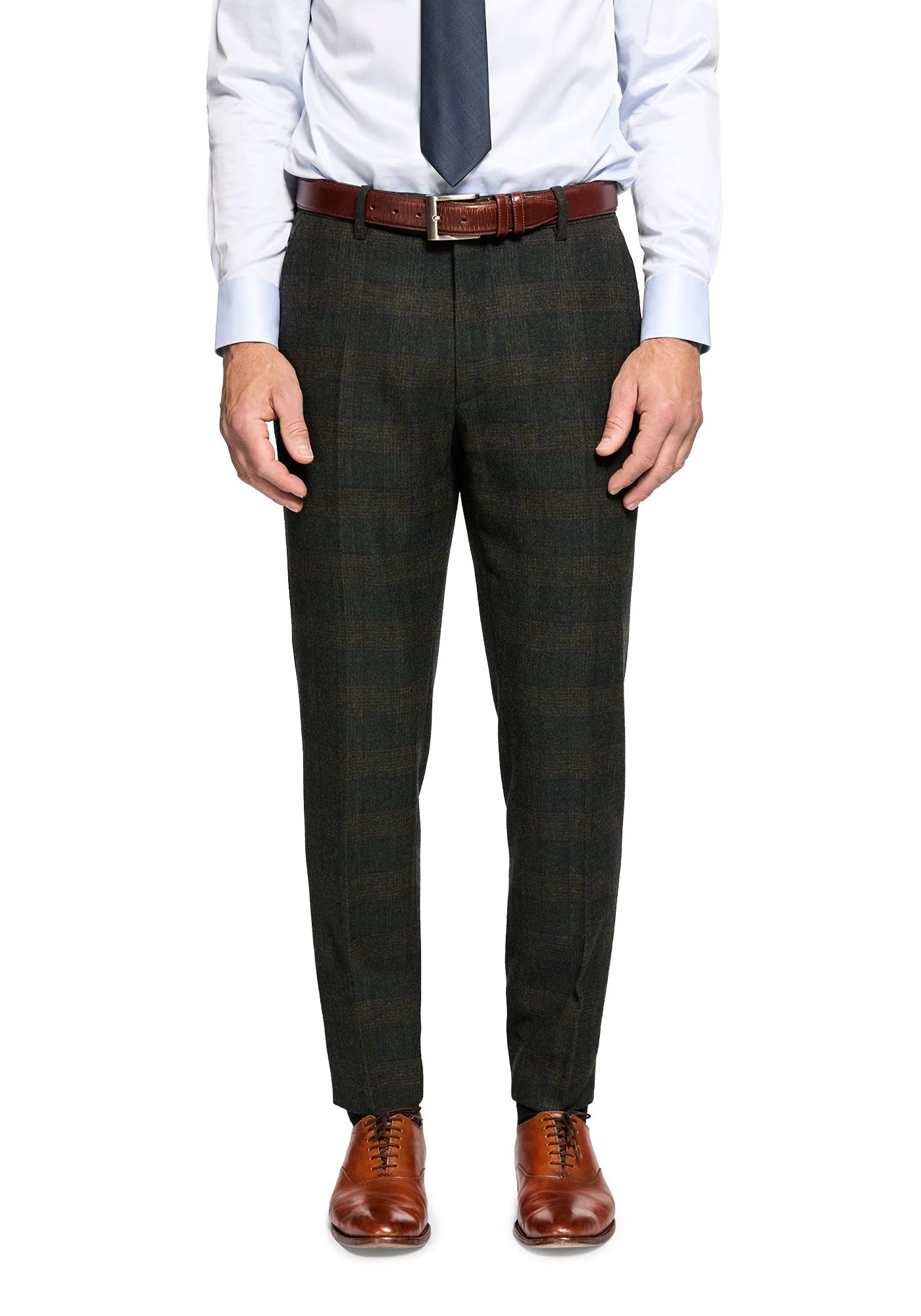 Lambswool Green Windowpane Suit - Image 7