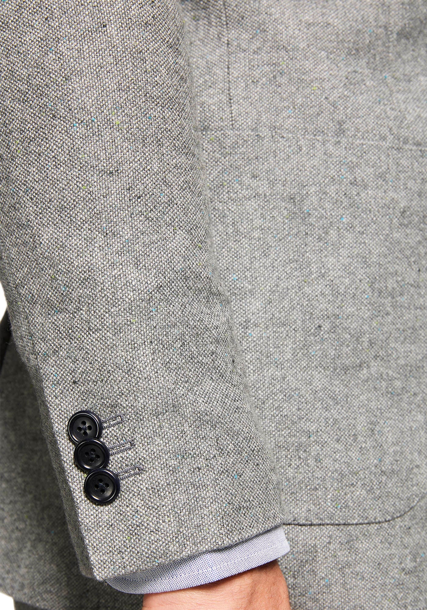 Lambswool Grey Donegal Blazer - Image 3