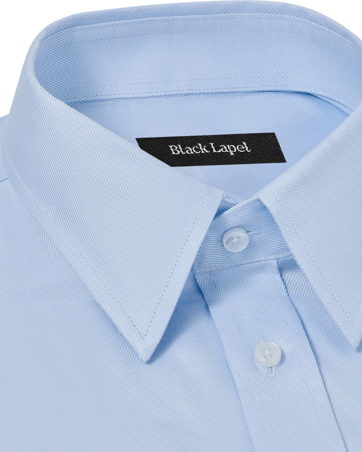 Light Blue Classic Twill Dress Shirt - Image 2