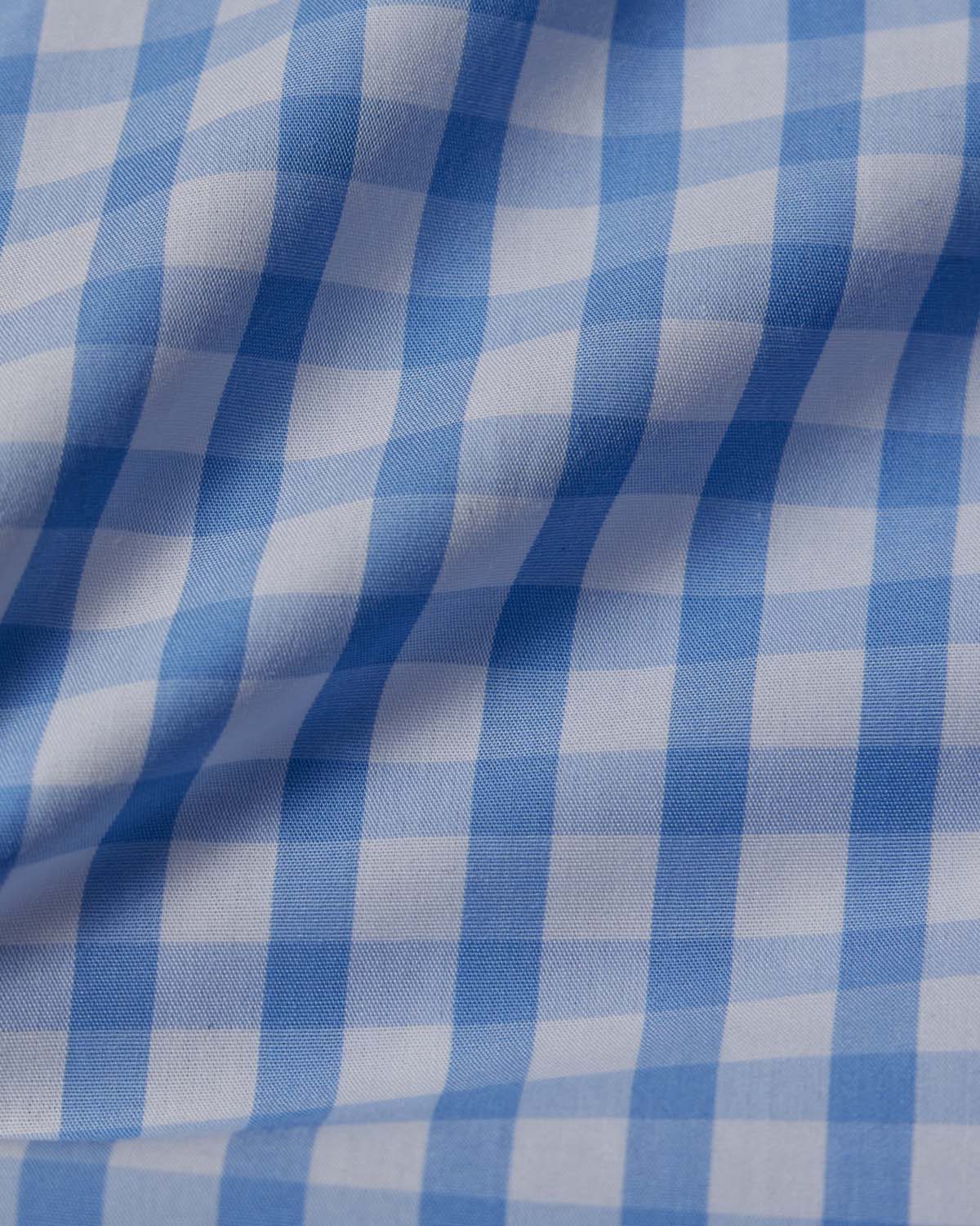 Light Blue Gingham Dress Shirt - Image 4