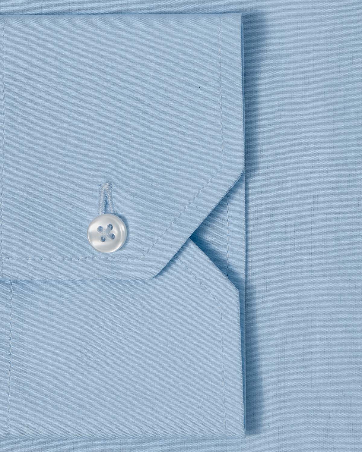 Light Blue Poplin Dress Shirt - Image 3