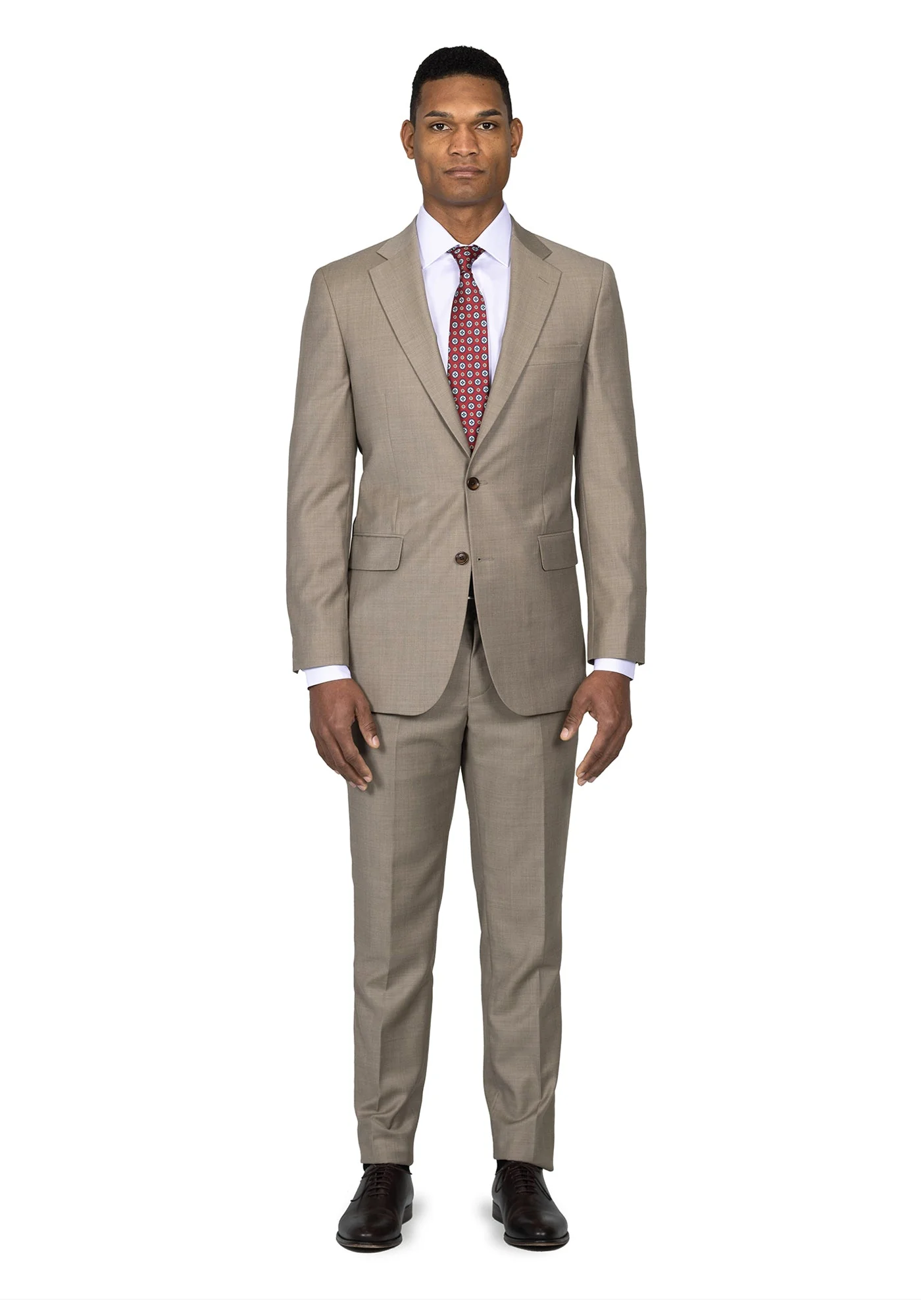 The Veritas Light Brown Solid Blazer