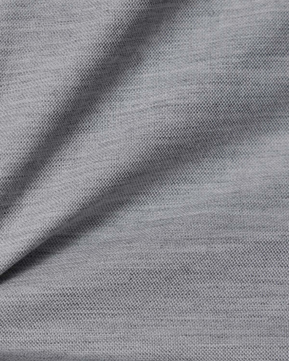 Light Grey Casual Pinpoint Dress Shirt - Image 4