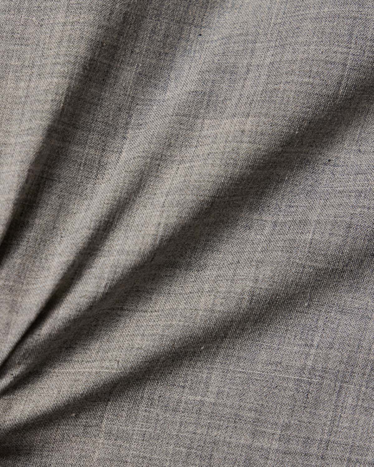 Light Grey Melange Poplin Dress Shirt - Image 4