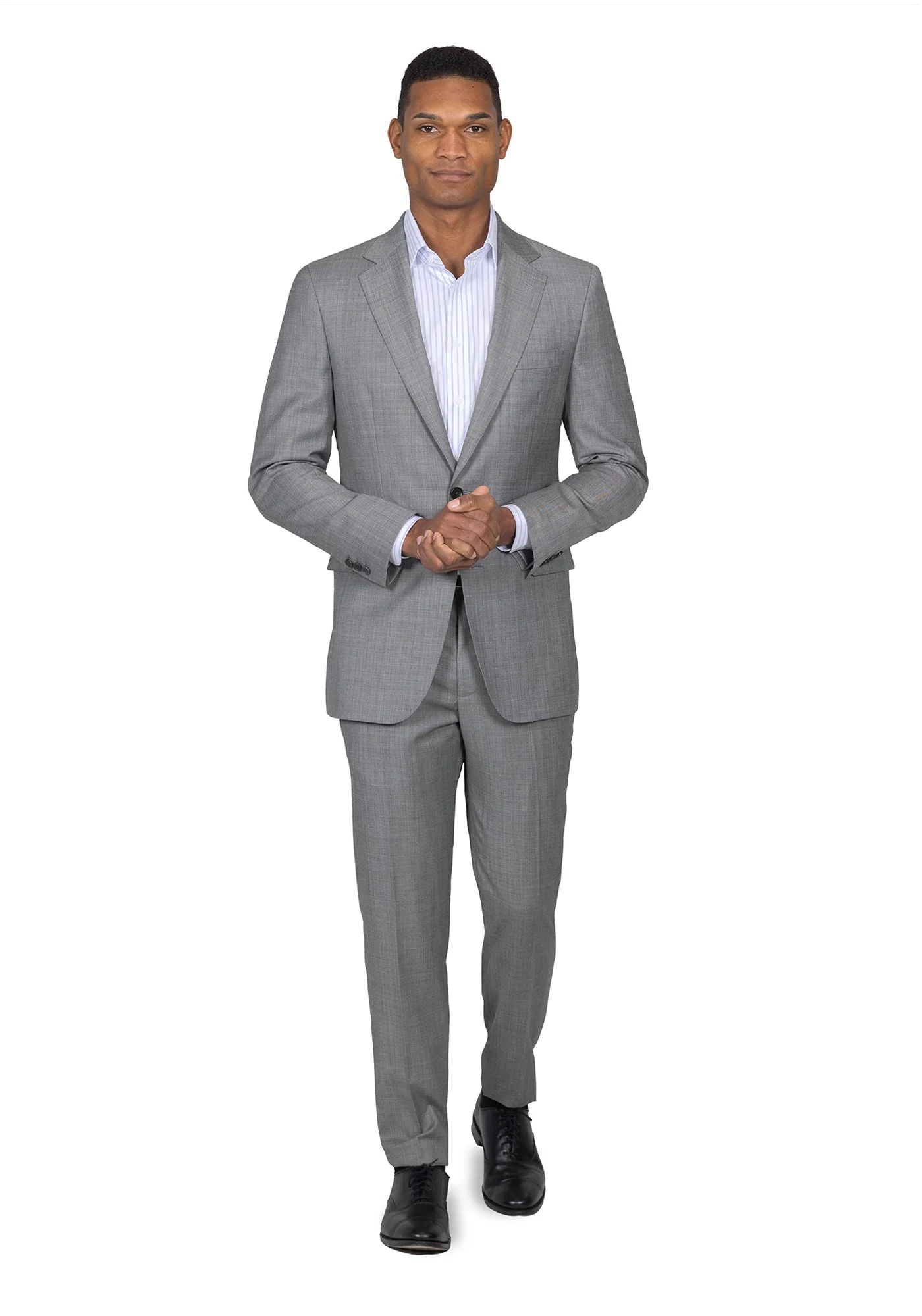 The Cornerstone Light Grey Solid Blazer - Image 3