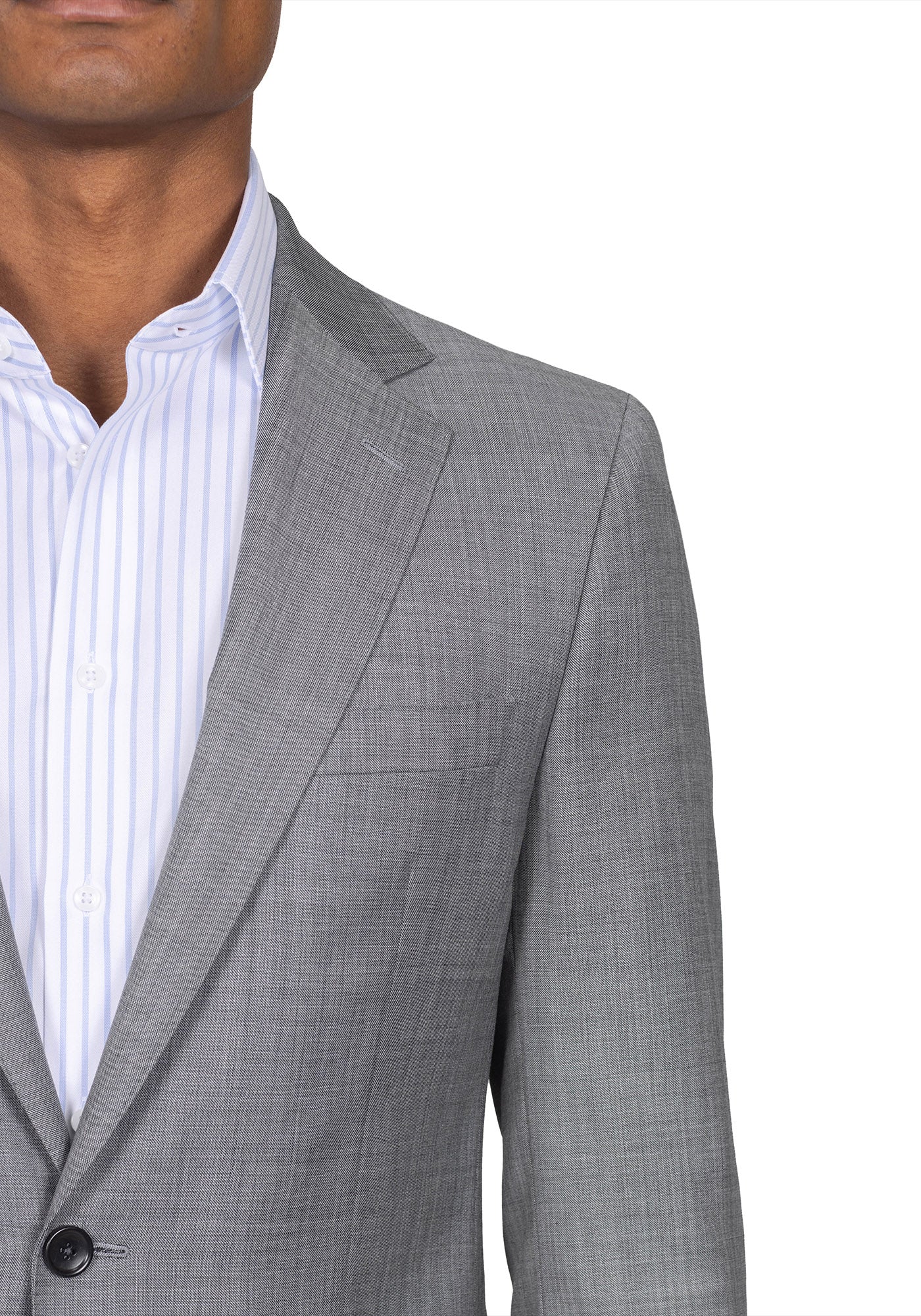 The Cornerstone Light Grey Solid Blazer - Image 4