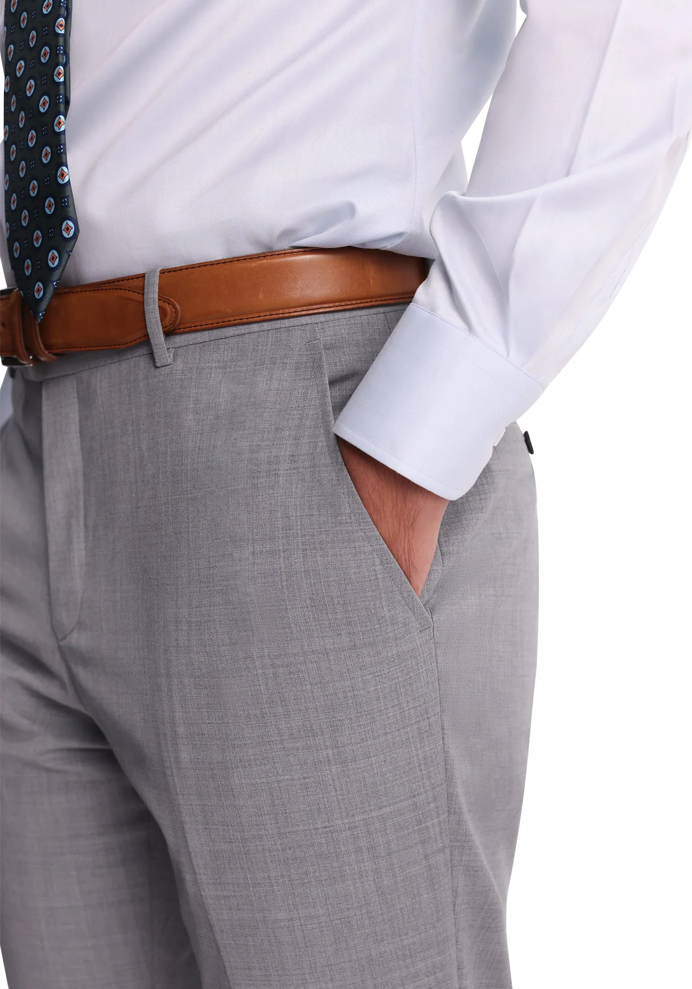Light Grey Stretch Fresco Blazer - Image 3