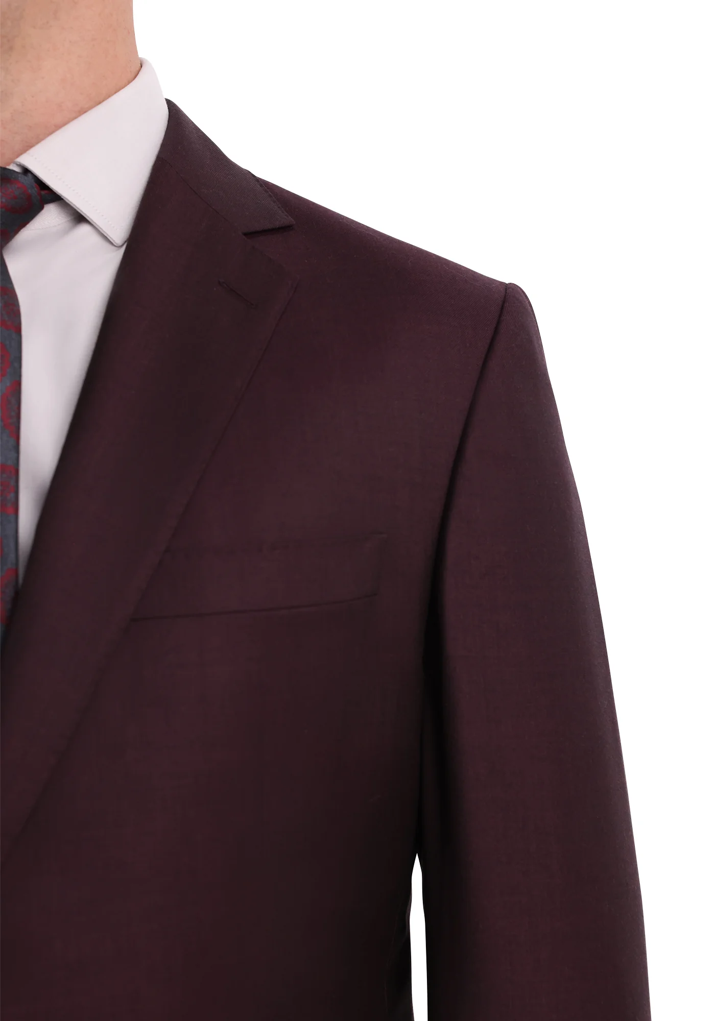 Maroon Sharkskin Suit - Image 6