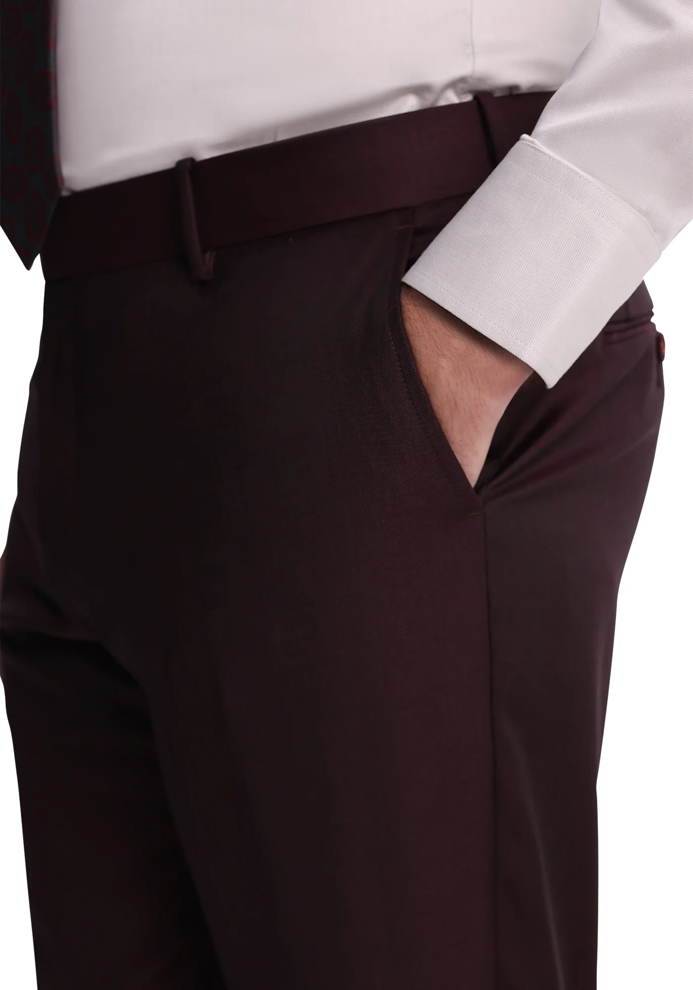 Maroon Sharkskin Suit - Image 5