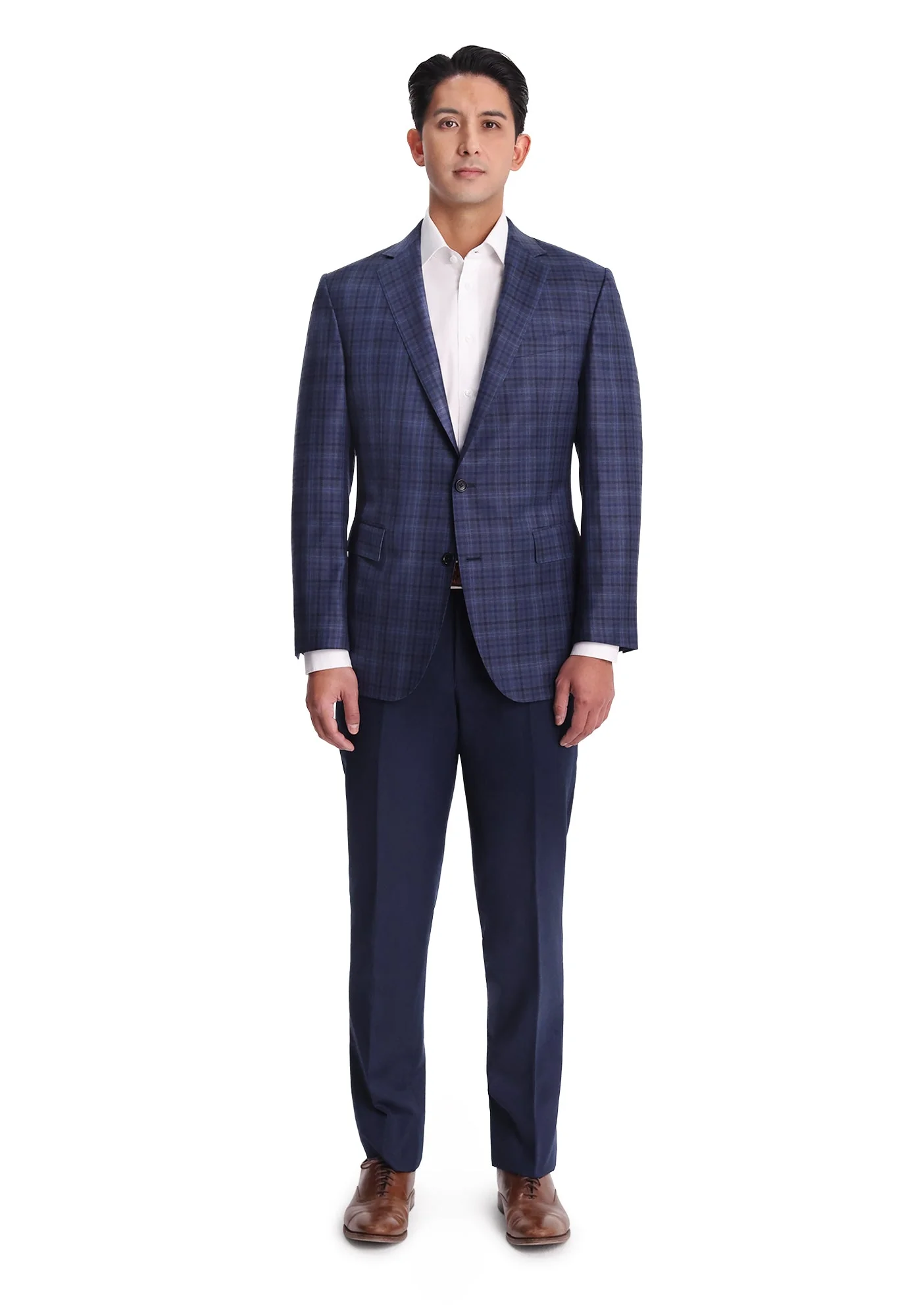 Mixed Blue Plaid Blazer - Image 4