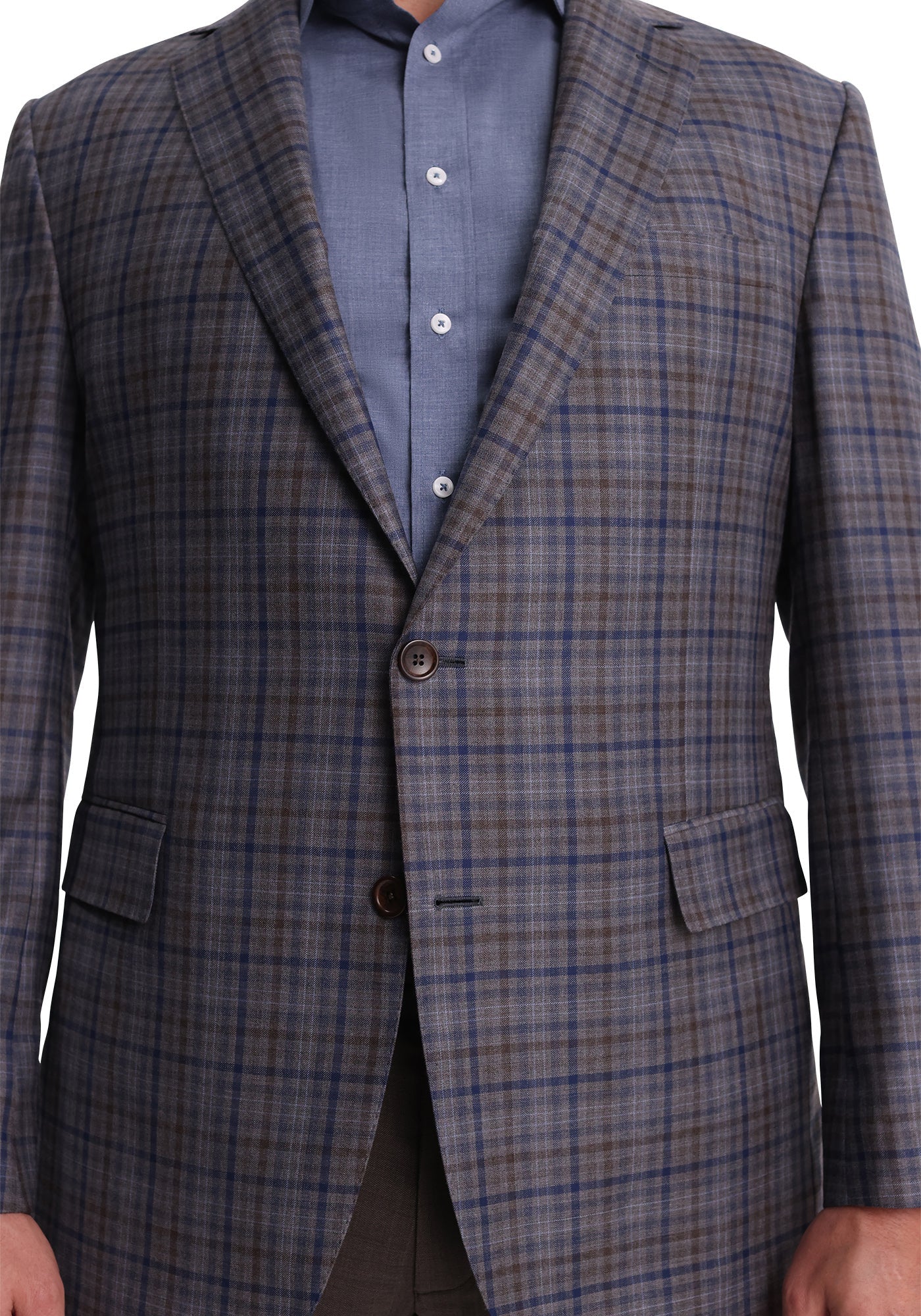 Mixed Grey Plaid Dress Pants - Image 3