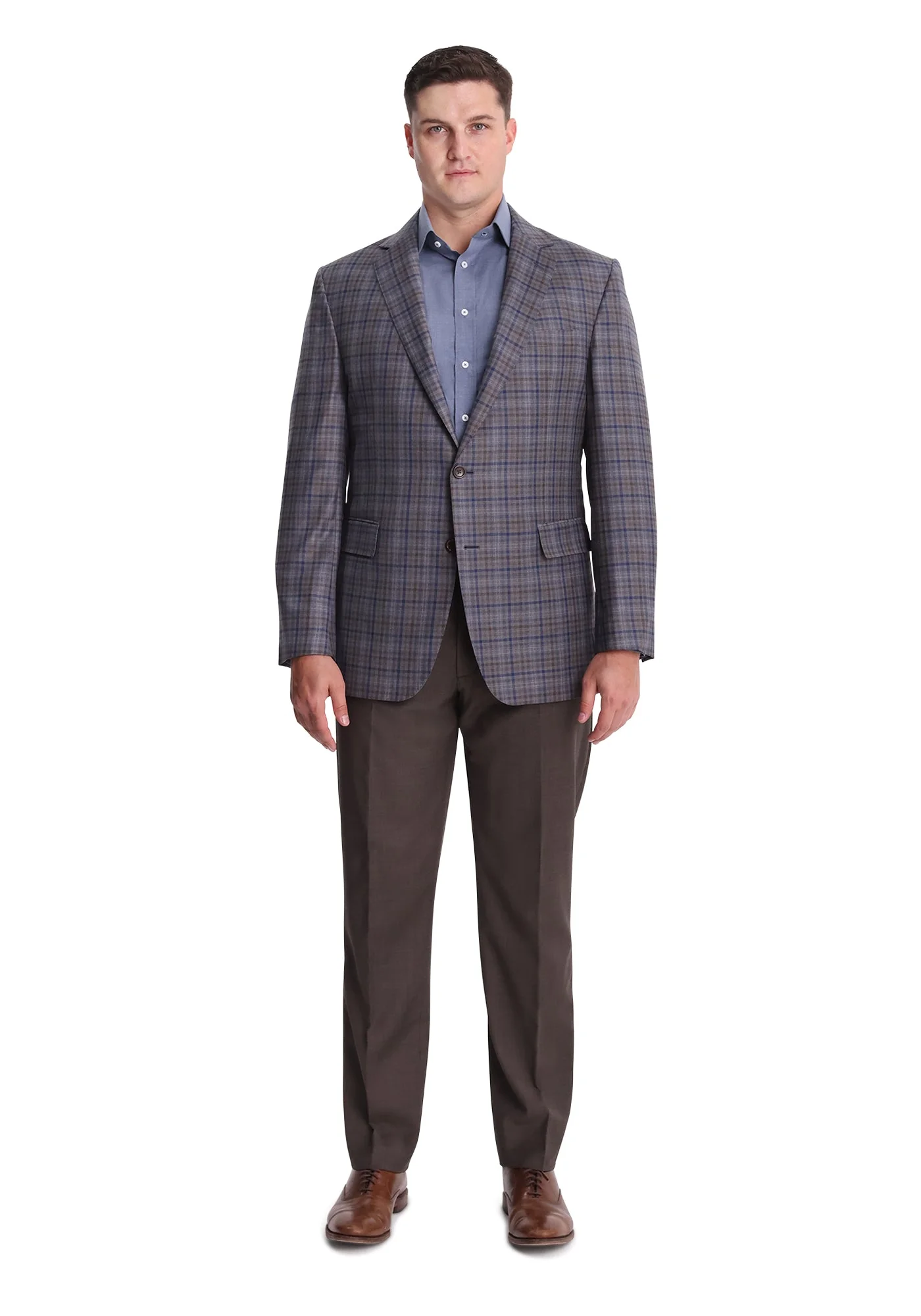 Mixed Grey Plaid Dress Pants - Image 4
