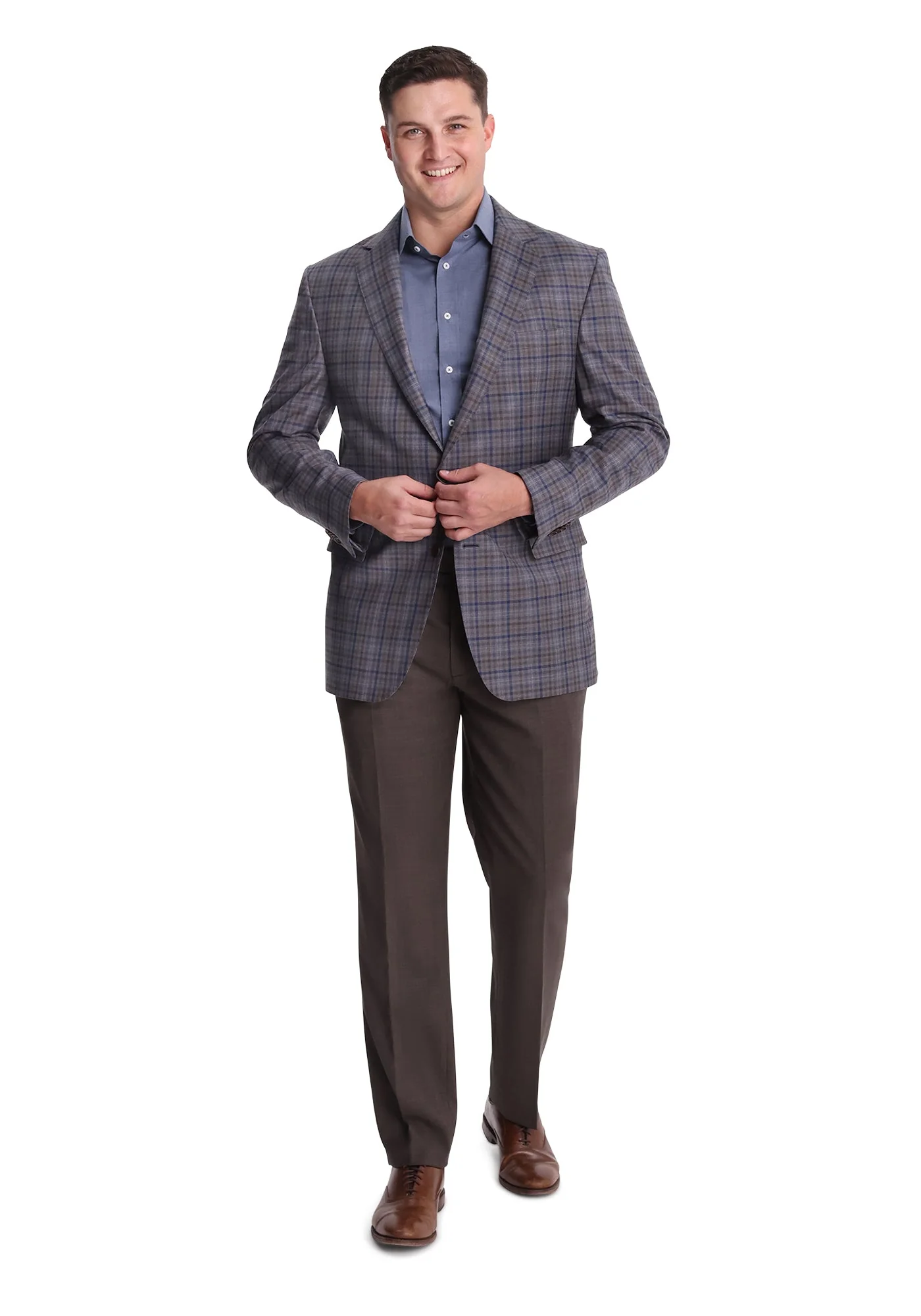 Mixed Grey Plaid Dress Pants - Image 5
