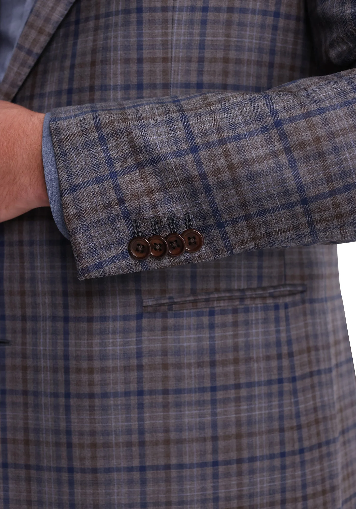 Mixed Grey Plaid Suit - Image 5