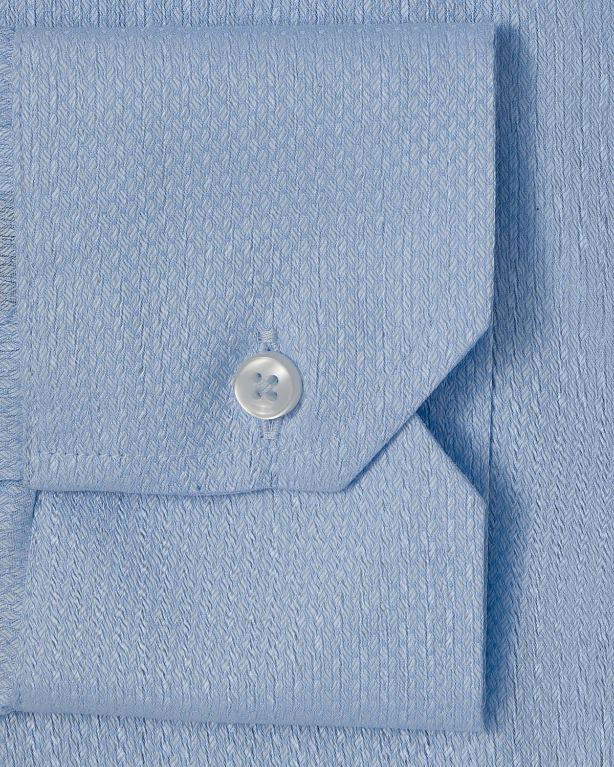 Natural Stretch Blue Diamond Weave Dress Shirt - Image 3