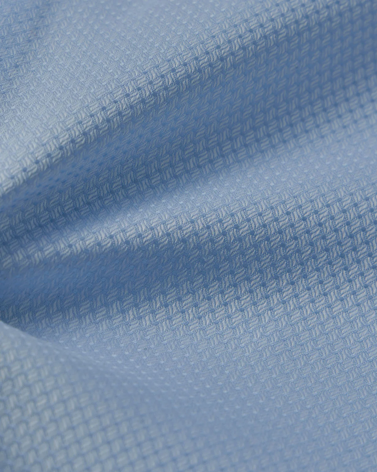 Natural Stretch Blue Diamond Weave Dress Shirt - Image 4