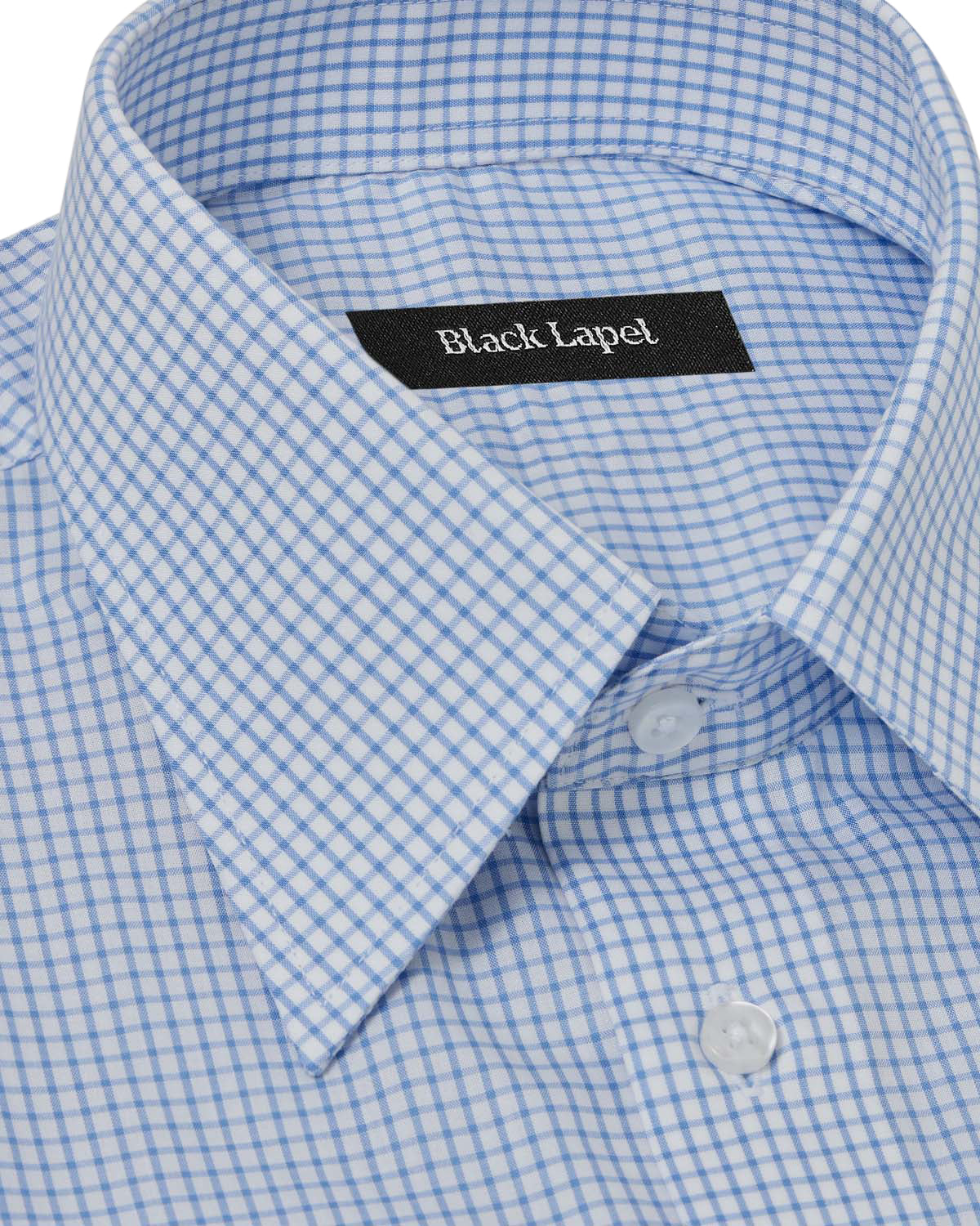 Natural Stretch Blue Graph Check Dress Shirt - Image 2