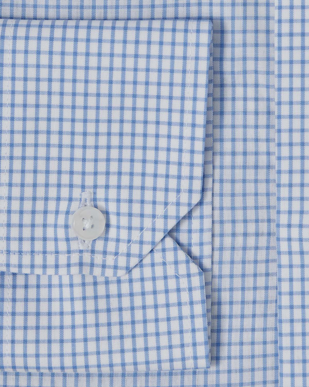 Natural Stretch Blue Graph Check Dress Shirt - Image 3