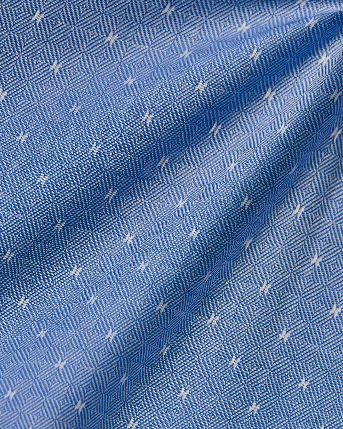 Natural Stretch Blue Mini Ditsy Dress Shirt - Image 4