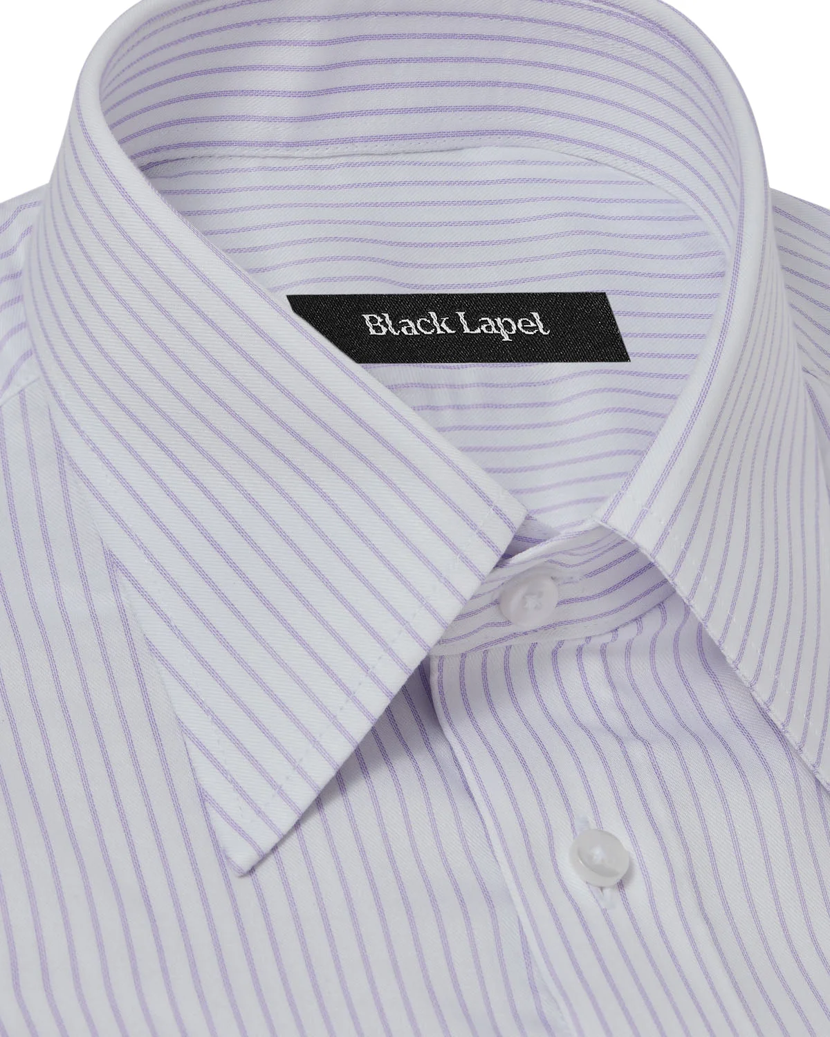 Natural Stretch Lavender Pencil Stripe Dress Shirt - Image 2
