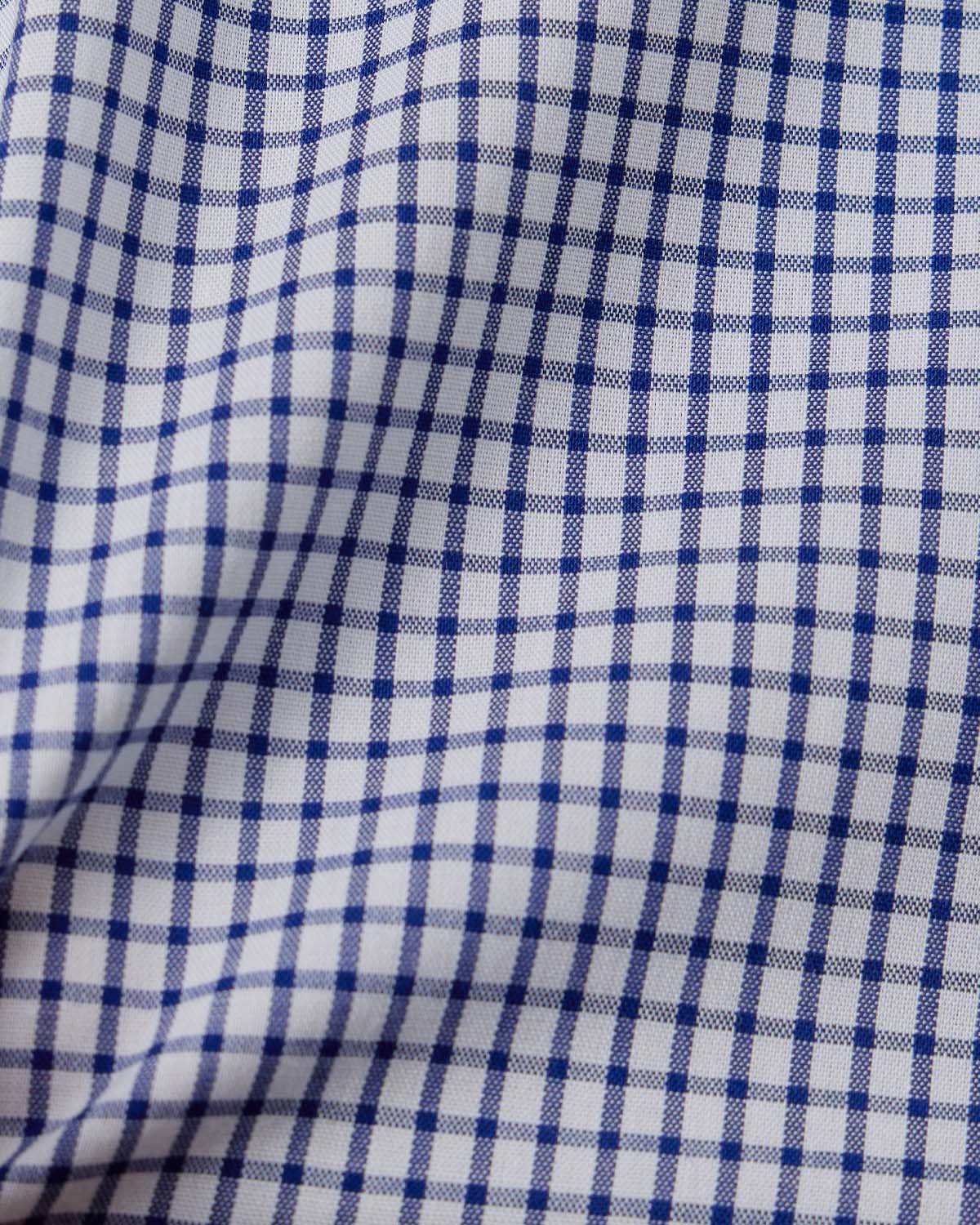 Natural Stretch Navy Graph Check Dress Shirt - Image 4