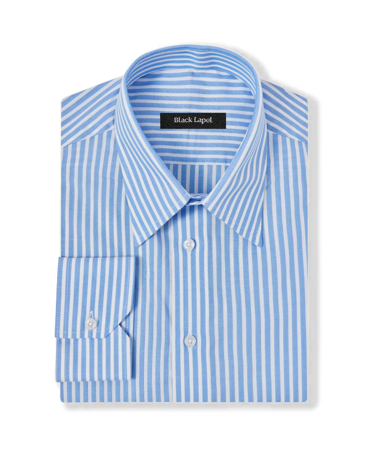 Natural Stretch Sky Blue Stripe Dress Shirt