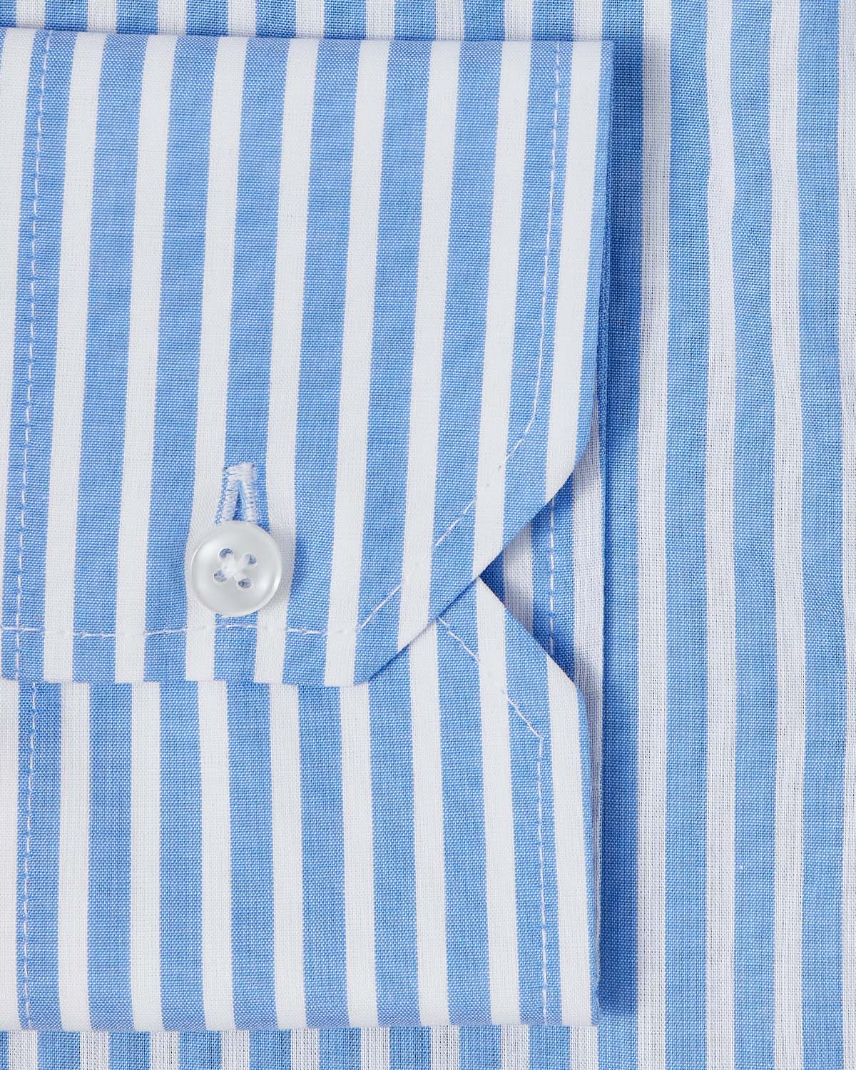 Natural Stretch Sky Blue Stripe Dress Shirt - Image 2