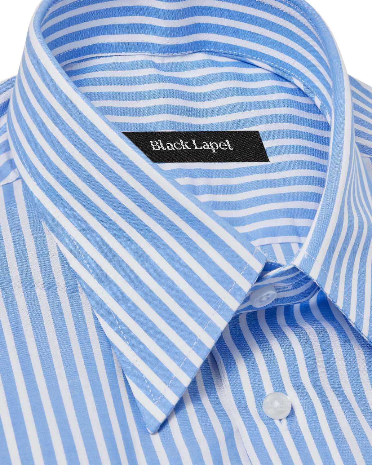 Natural Stretch Sky Blue Stripe Dress Shirt - Image 3