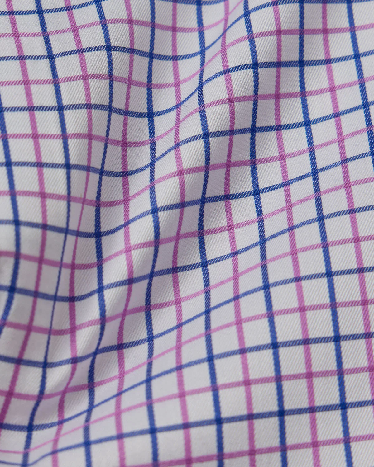 Navy and Pink Tattersall Dress Shirt - Image 4