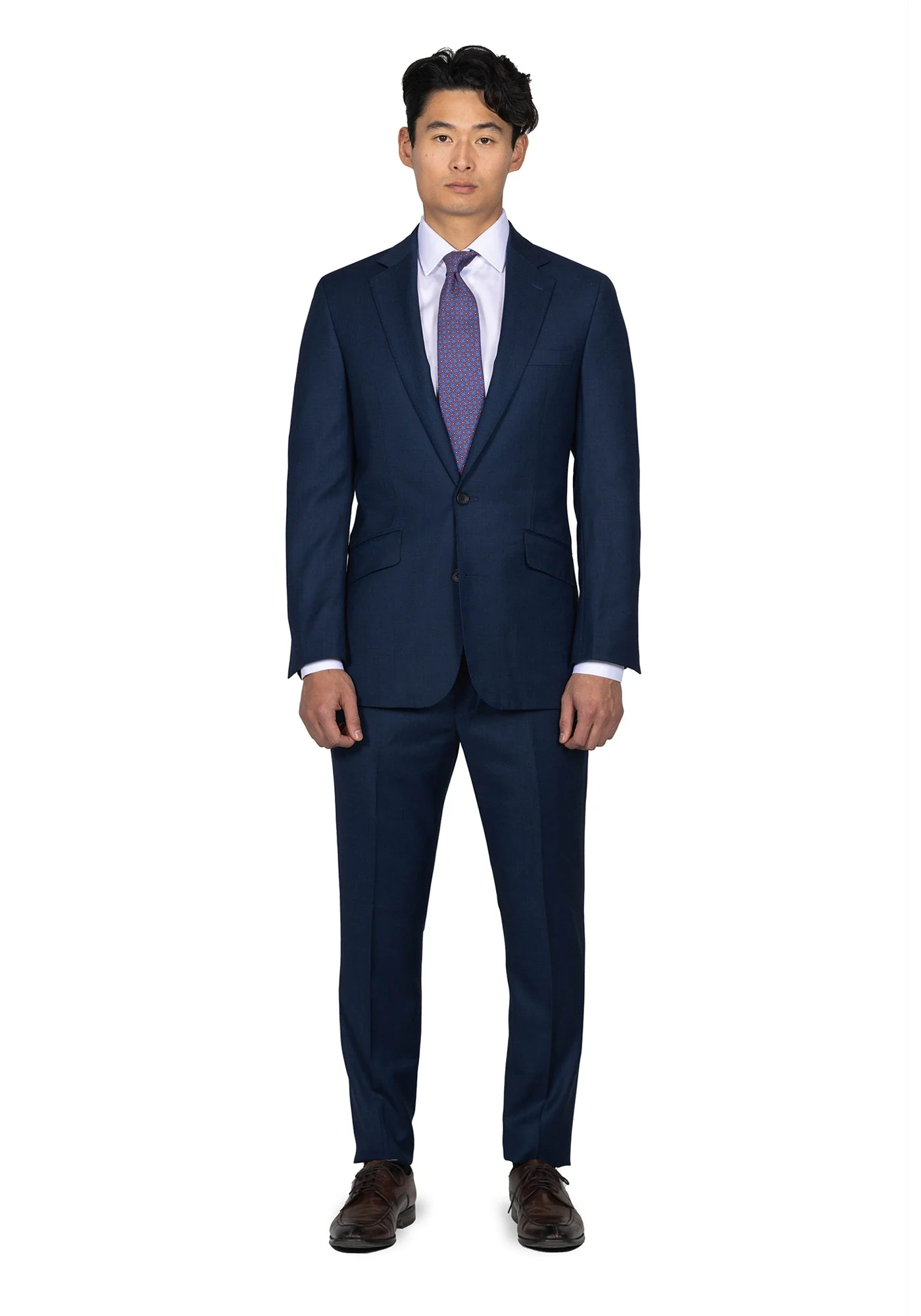 Navy Birdseye Suit