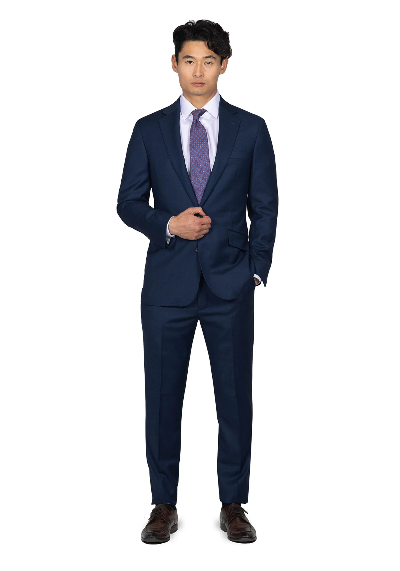 Navy Birdseye Suit - Image 2