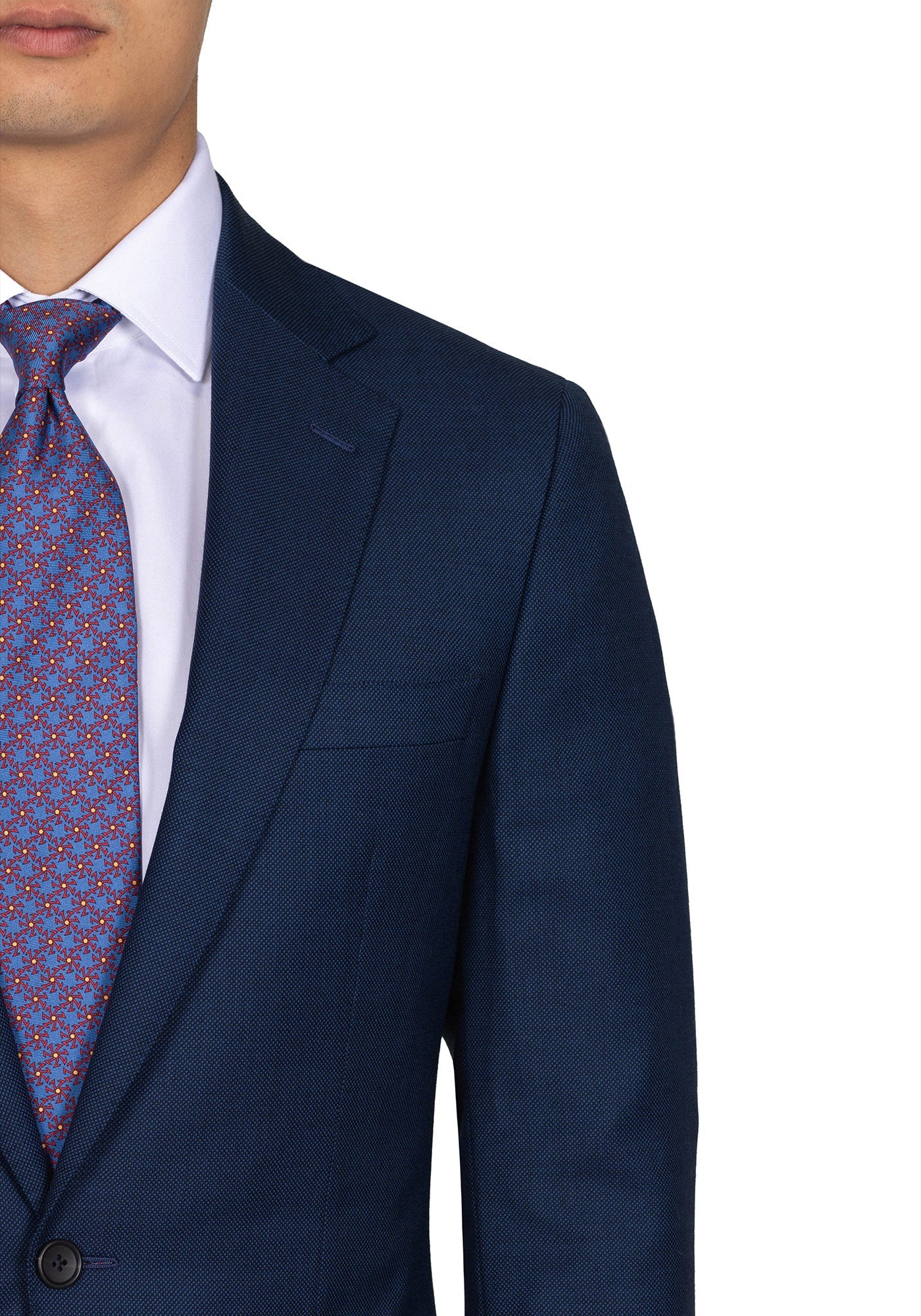 Navy Birdseye Suit - Image 4