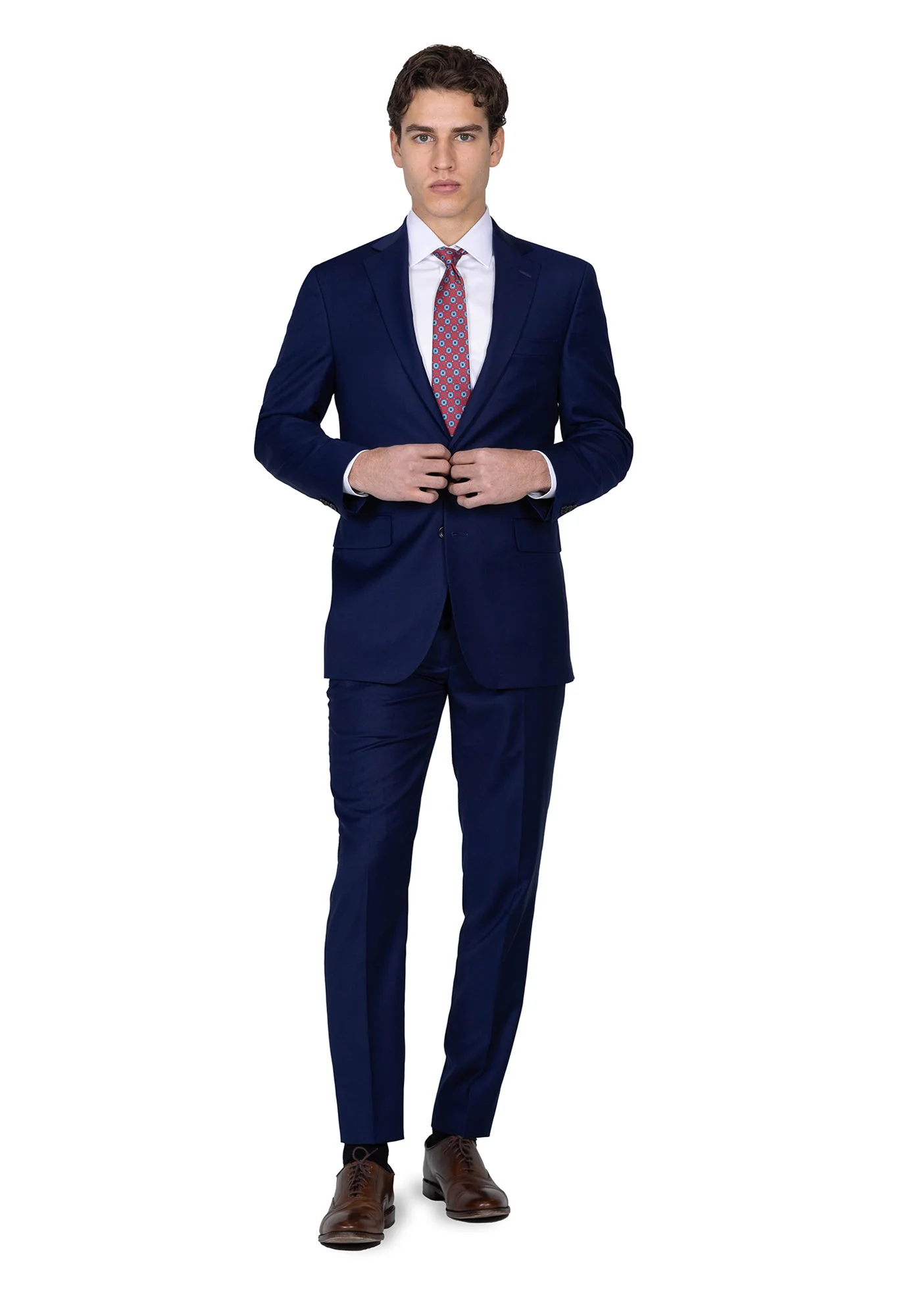 The Cornerstone Navy Blue Solid Blazer