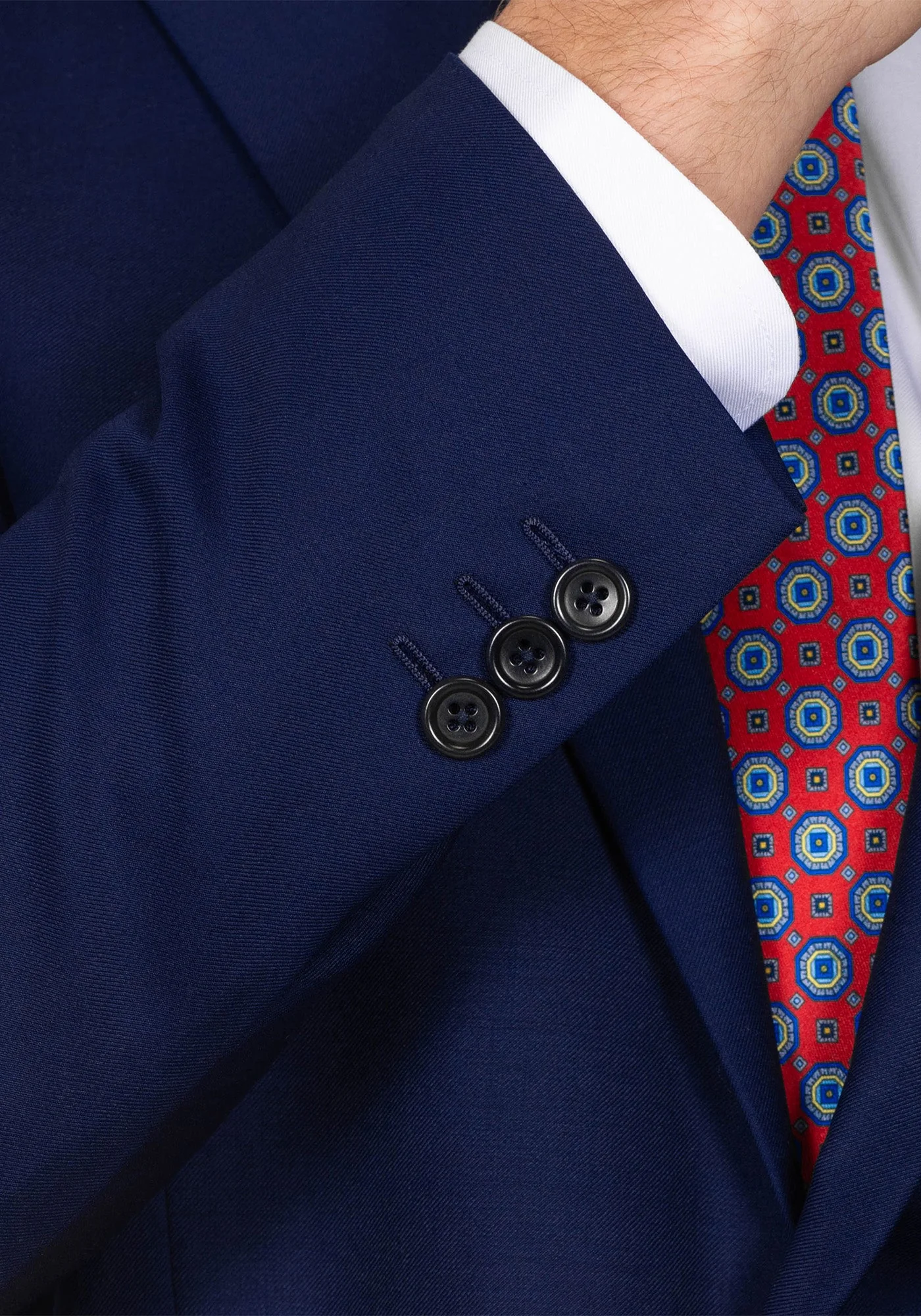 The Cornerstone Navy Blue Solid Blazer - Image 4
