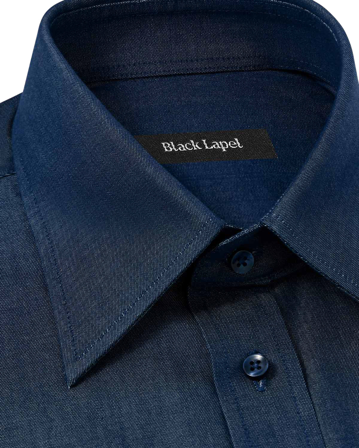 Navy Denim Shirt - Image 2
