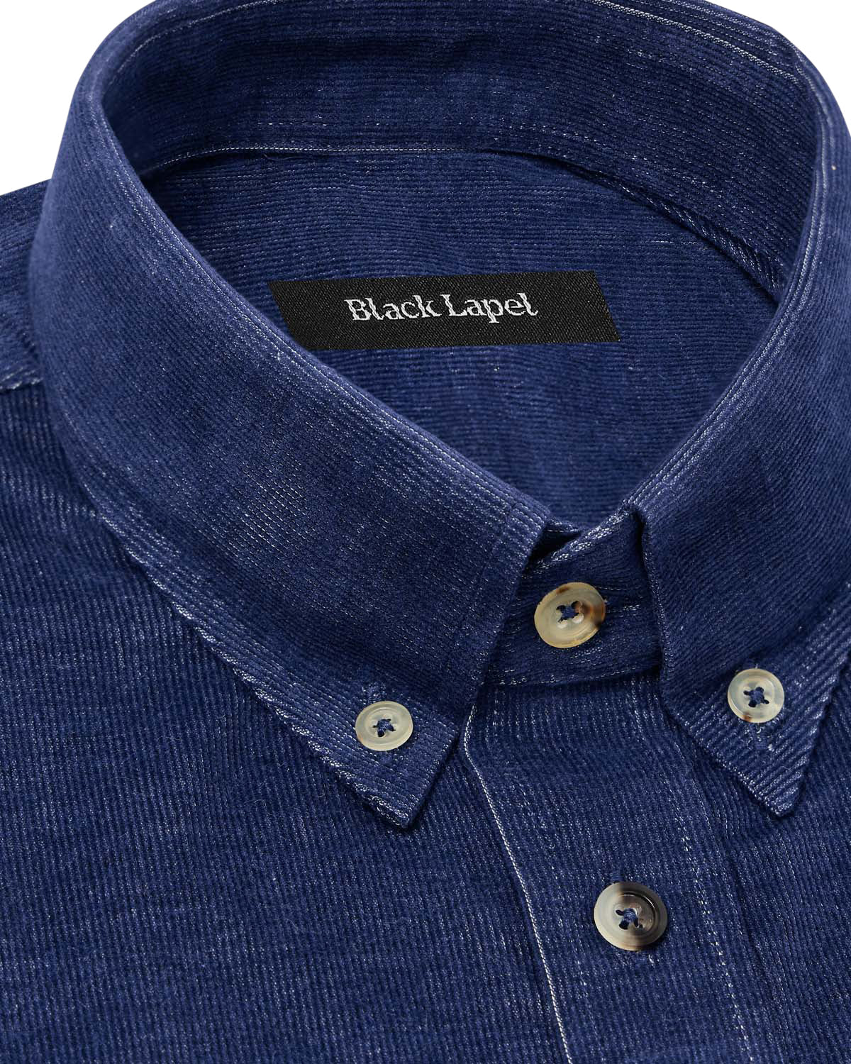 Navy Japanese Corduroy Casual Shirt - Image 2
