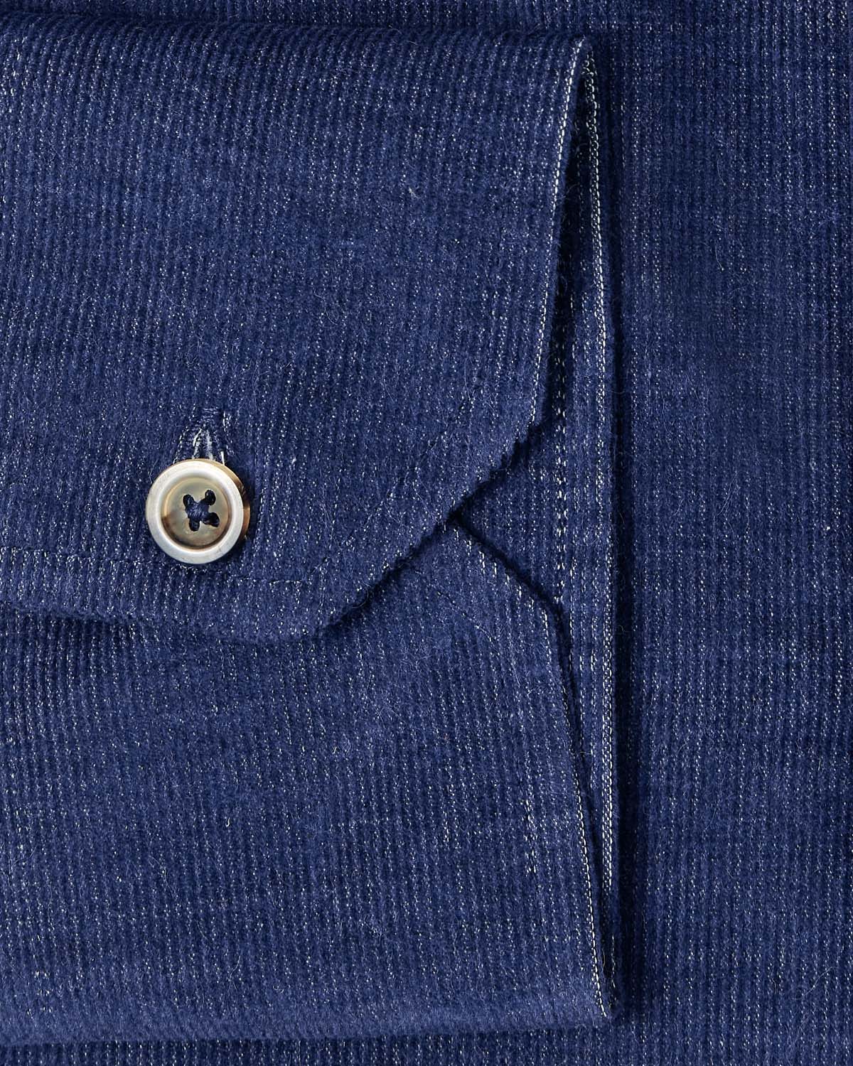 Navy Japanese Corduroy Casual Shirt - Image 3