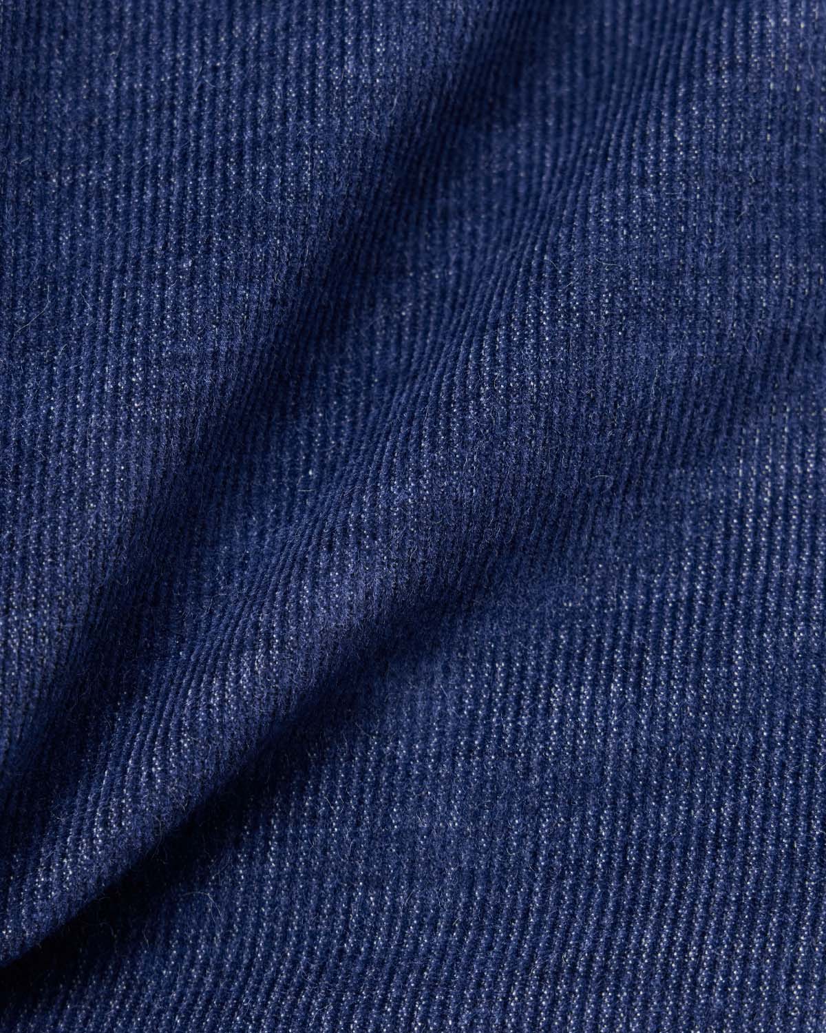 Navy Japanese Corduroy Casual Shirt - Image 4