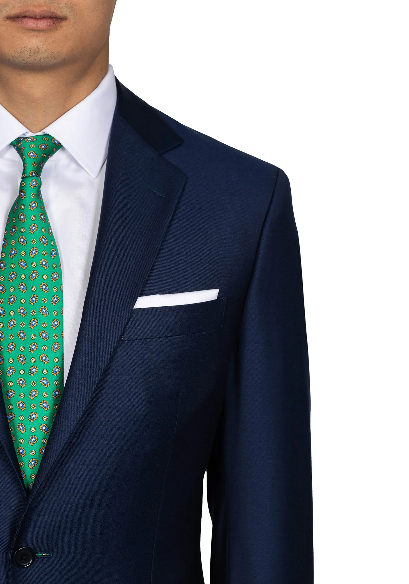 Navy Plain Twill Suit - Image 4