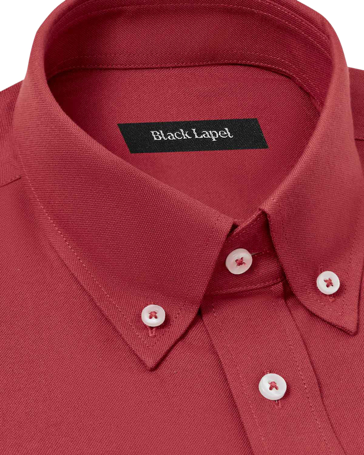 Portuguese Marsala Red Oxford Dress Shirt - Image 2