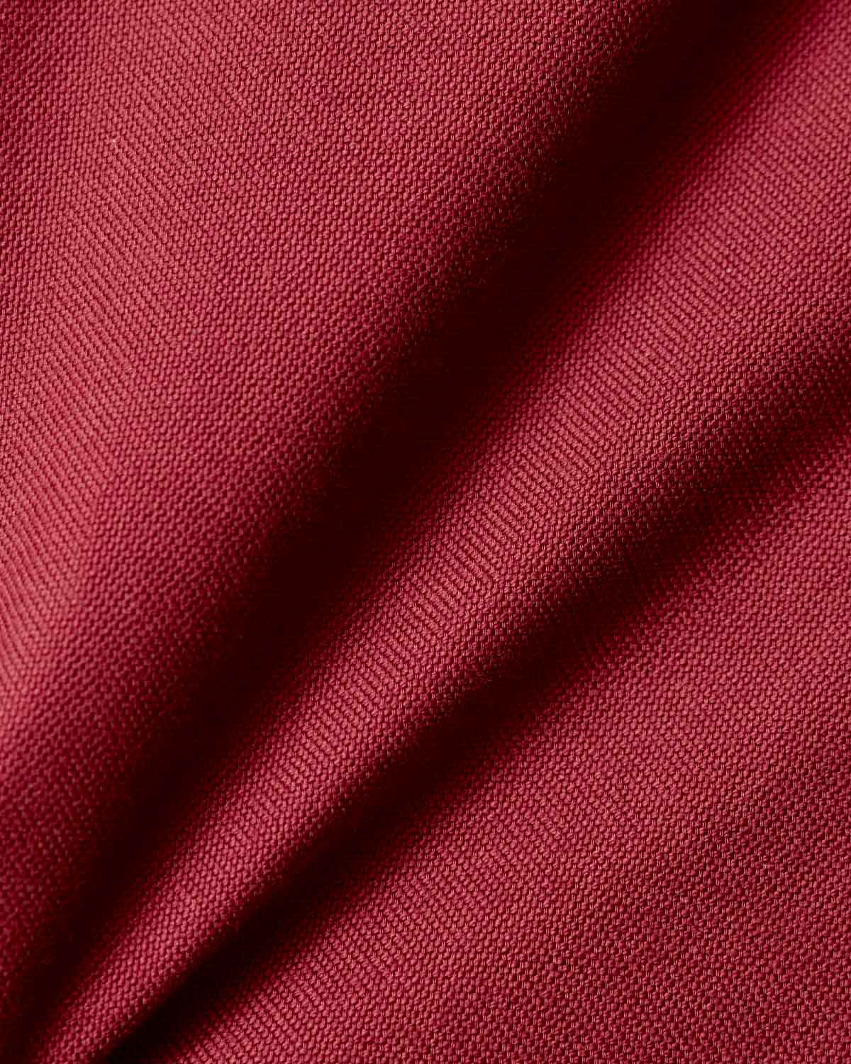 Portuguese Marsala Red Oxford Dress Shirt - Image 4